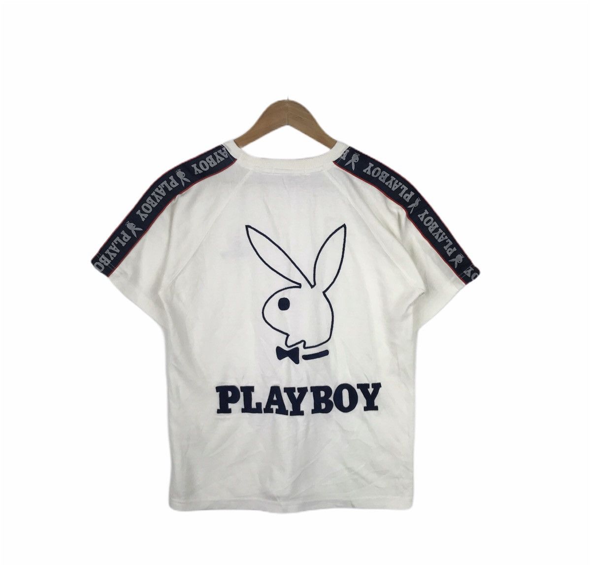 Playboy Vintage Playboy Big Bunny Side Tape Logo-Embroided T-Shirt Size US M / EU 48-50 / 2 - 1 Thumbnail