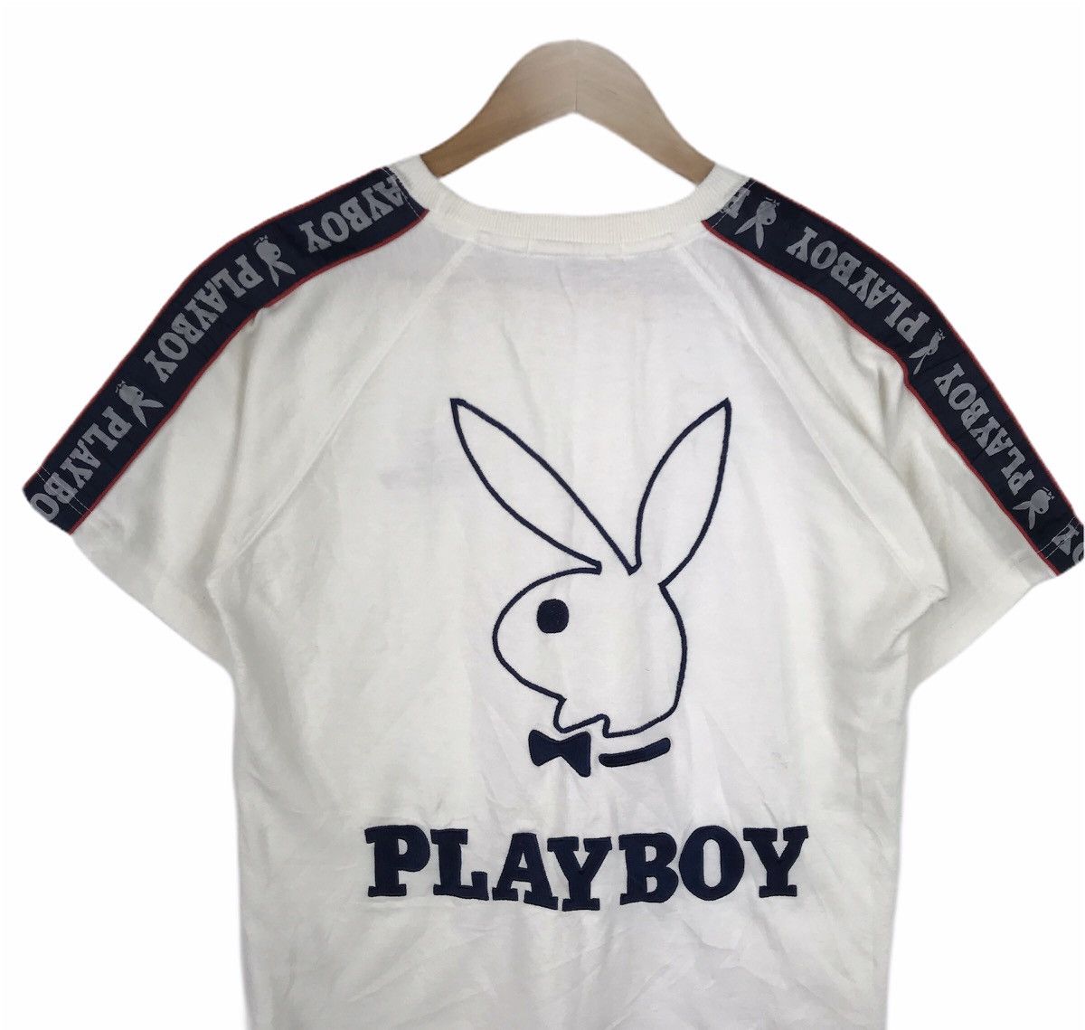 Playboy Vintage Playboy Big Bunny Side Tape Logo-Embroided T-Shirt Size US M / EU 48-50 / 2 - 2 Thumbnail