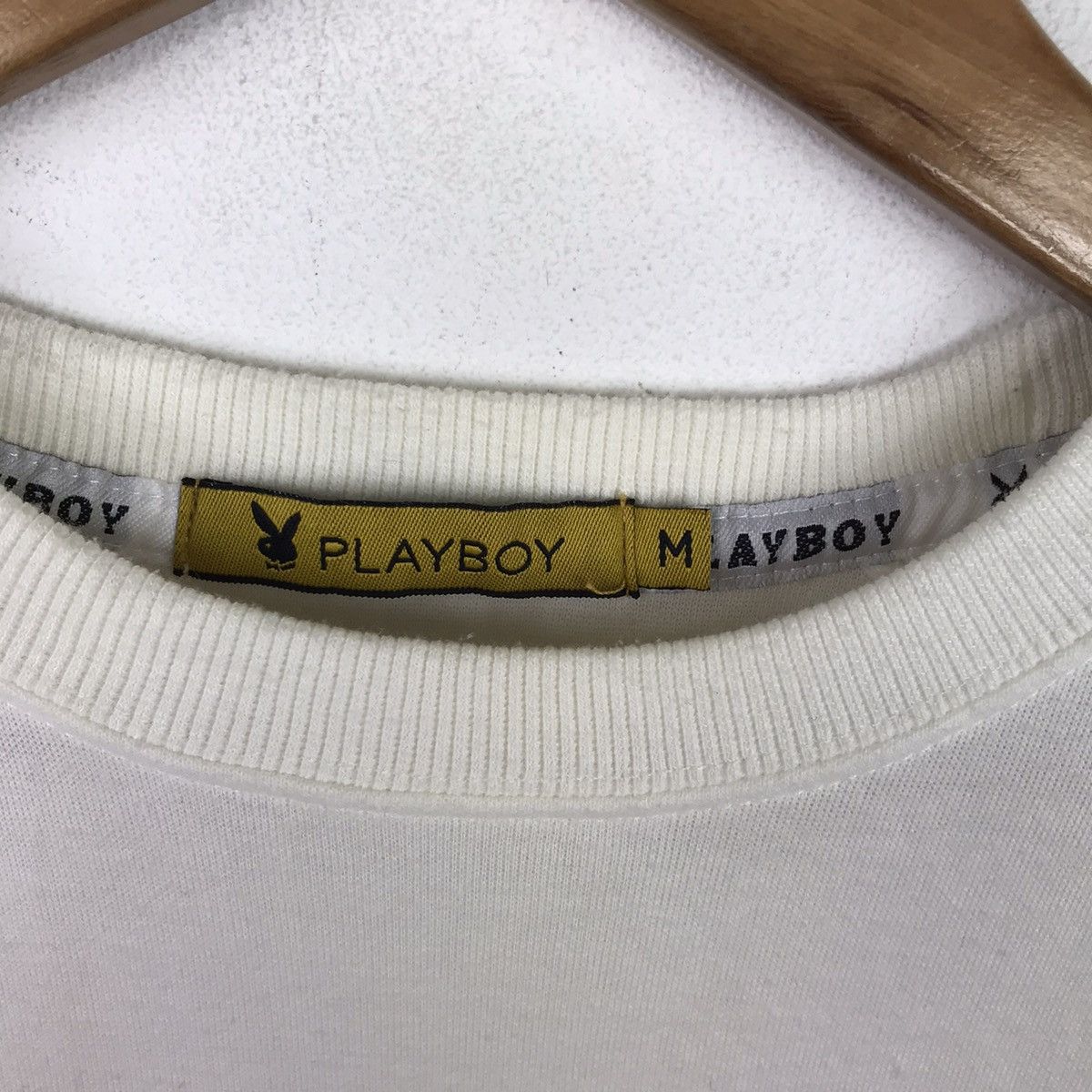 Playboy Vintage Playboy Big Bunny Side Tape Logo-Embroided T-Shirt Size US M / EU 48-50 / 2 - 7 Thumbnail