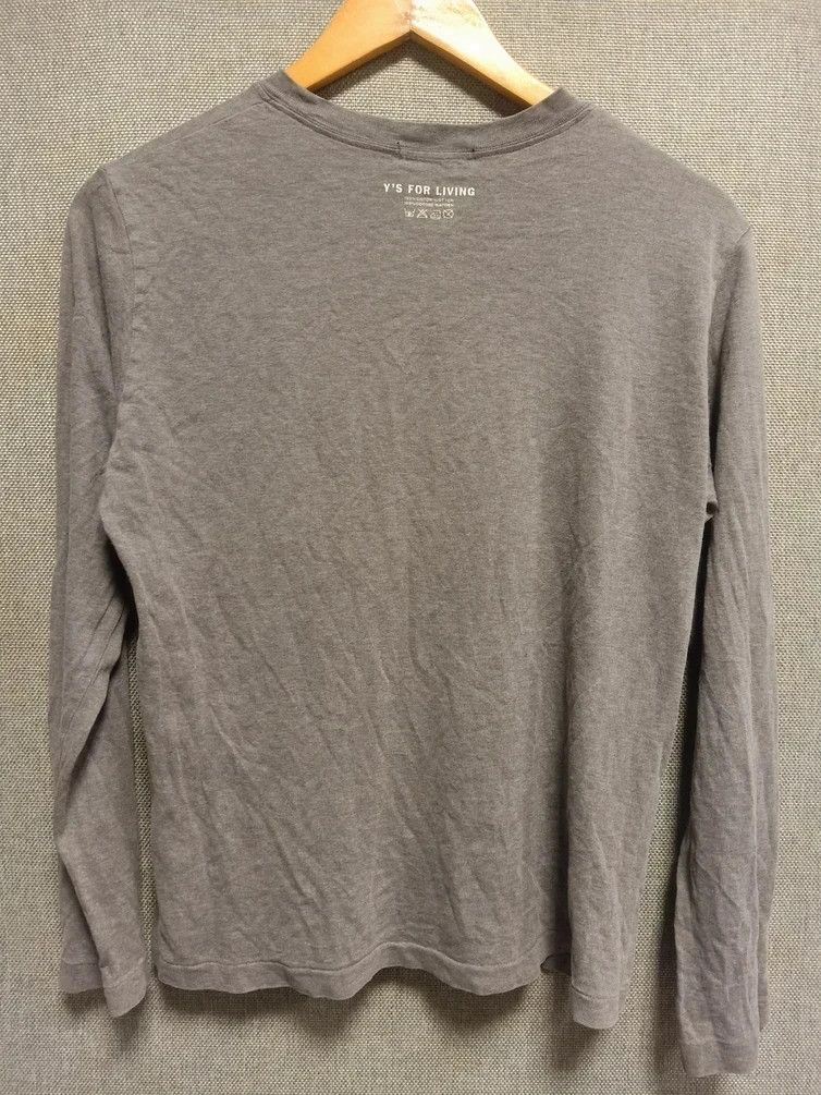 t shirt long sleeve y's for living made in japan