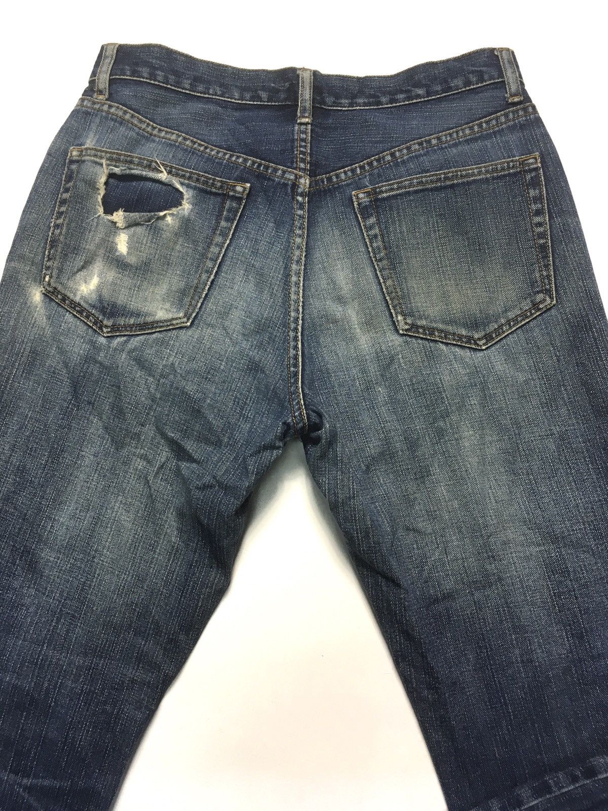 Japanese Brand × Vintage Vintage top valu distressed denim japan Size US 31 - 6 Thumbnail