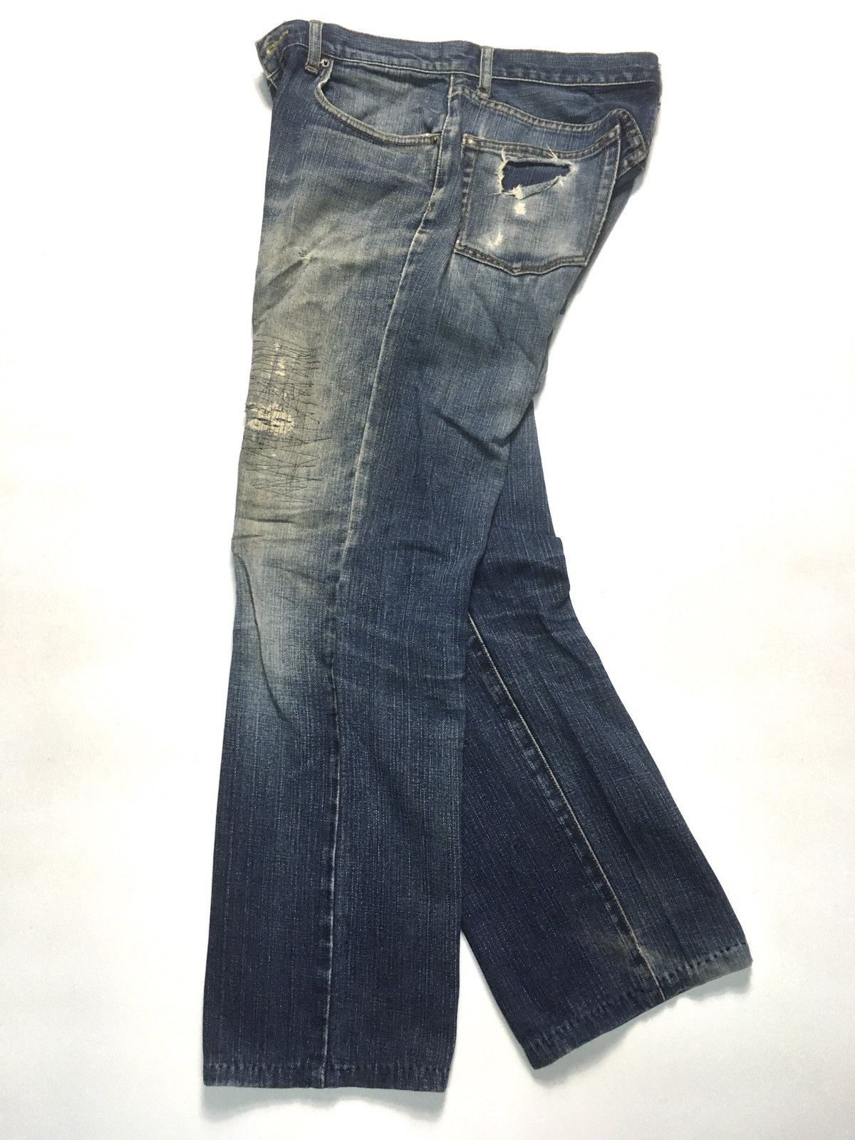 Japanese Brand × Vintage Vintage top valu distressed denim japan Size US 31 - 7 Thumbnail