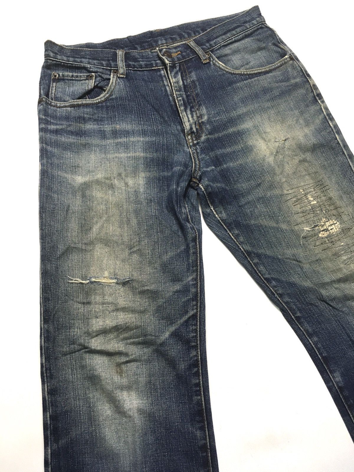Japanese Brand × Vintage Vintage top valu distressed denim japan Size US 31 - 9 Thumbnail