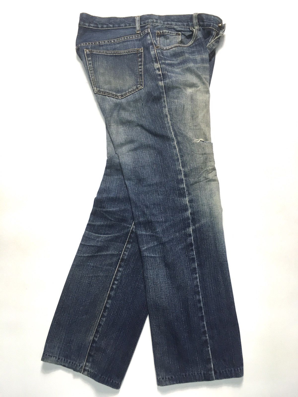 Japanese Brand × Vintage Vintage top valu distressed denim japan Size US 31 - 8 Thumbnail