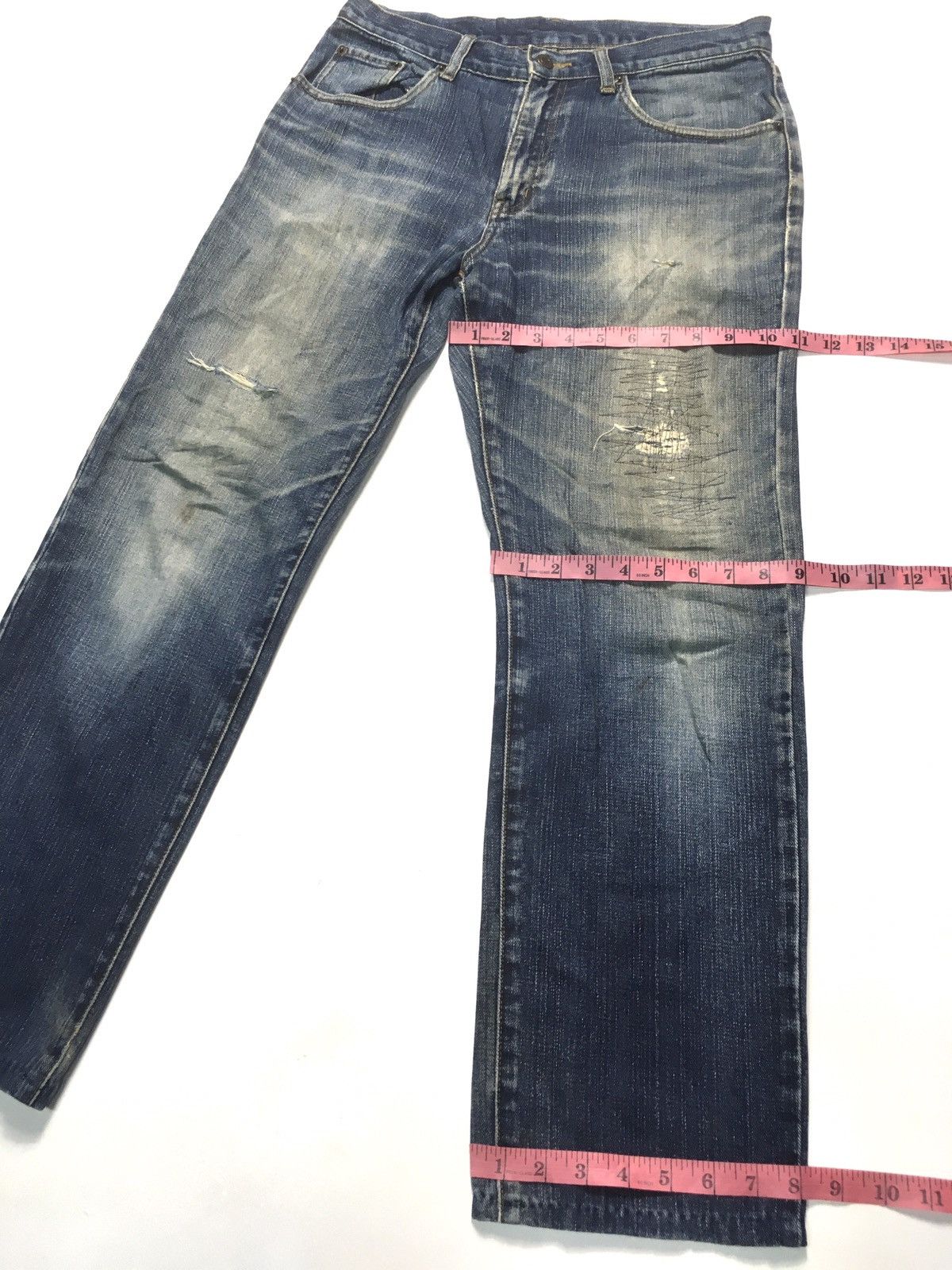 Japanese Brand × Vintage Vintage top valu distressed denim japan Size US 31 - 4 Thumbnail