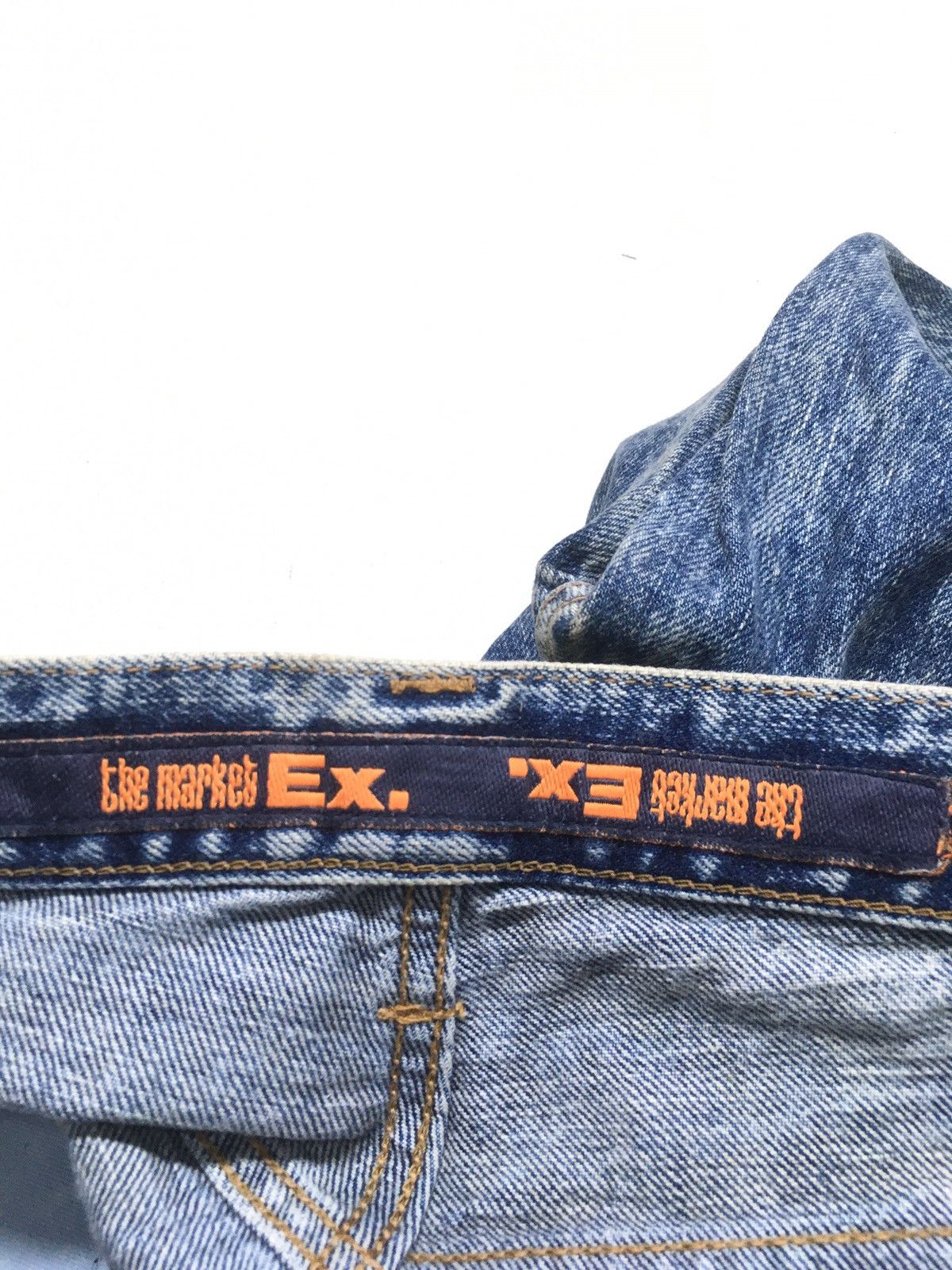 Edwin × Vintage The market ex X Edwin acid warh distressed denim Size US 33 - 10 Thumbnail