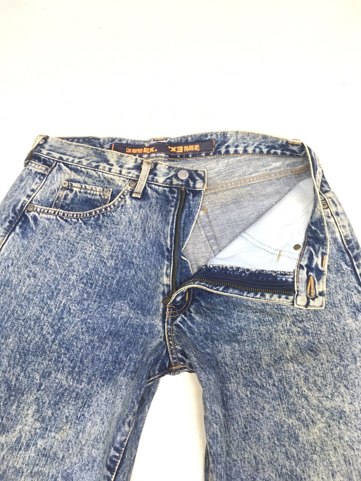 Edwin × Vintage The market ex X Edwin acid warh distressed denim Size US 33 - 5 Thumbnail