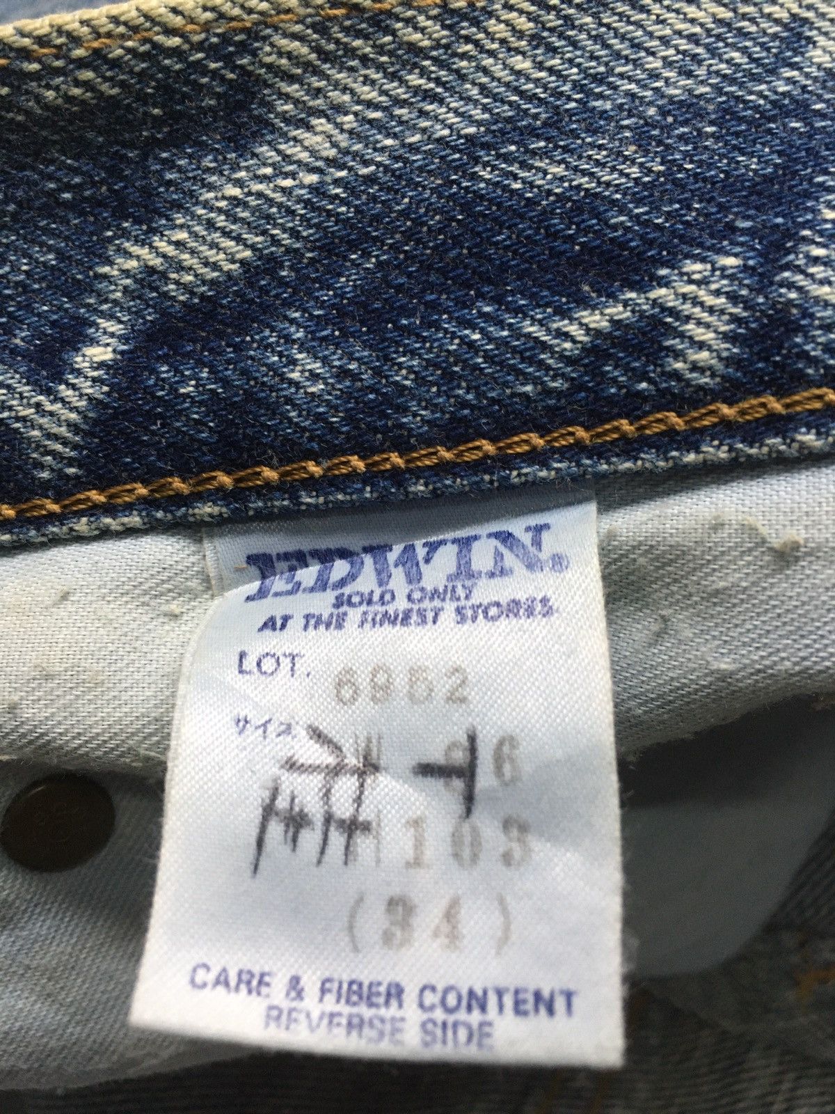 Edwin × Vintage The market ex X Edwin acid warh distressed denim Size US 33 - 11 Thumbnail