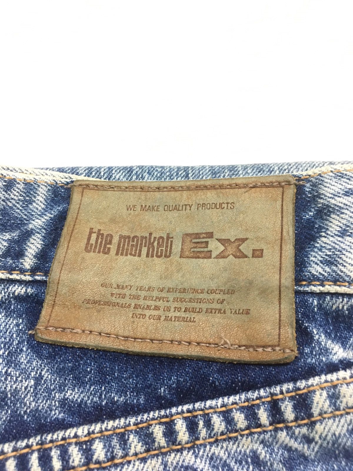 Edwin × Vintage The market ex X Edwin acid warh distressed denim Size US 33 - 13 Thumbnail