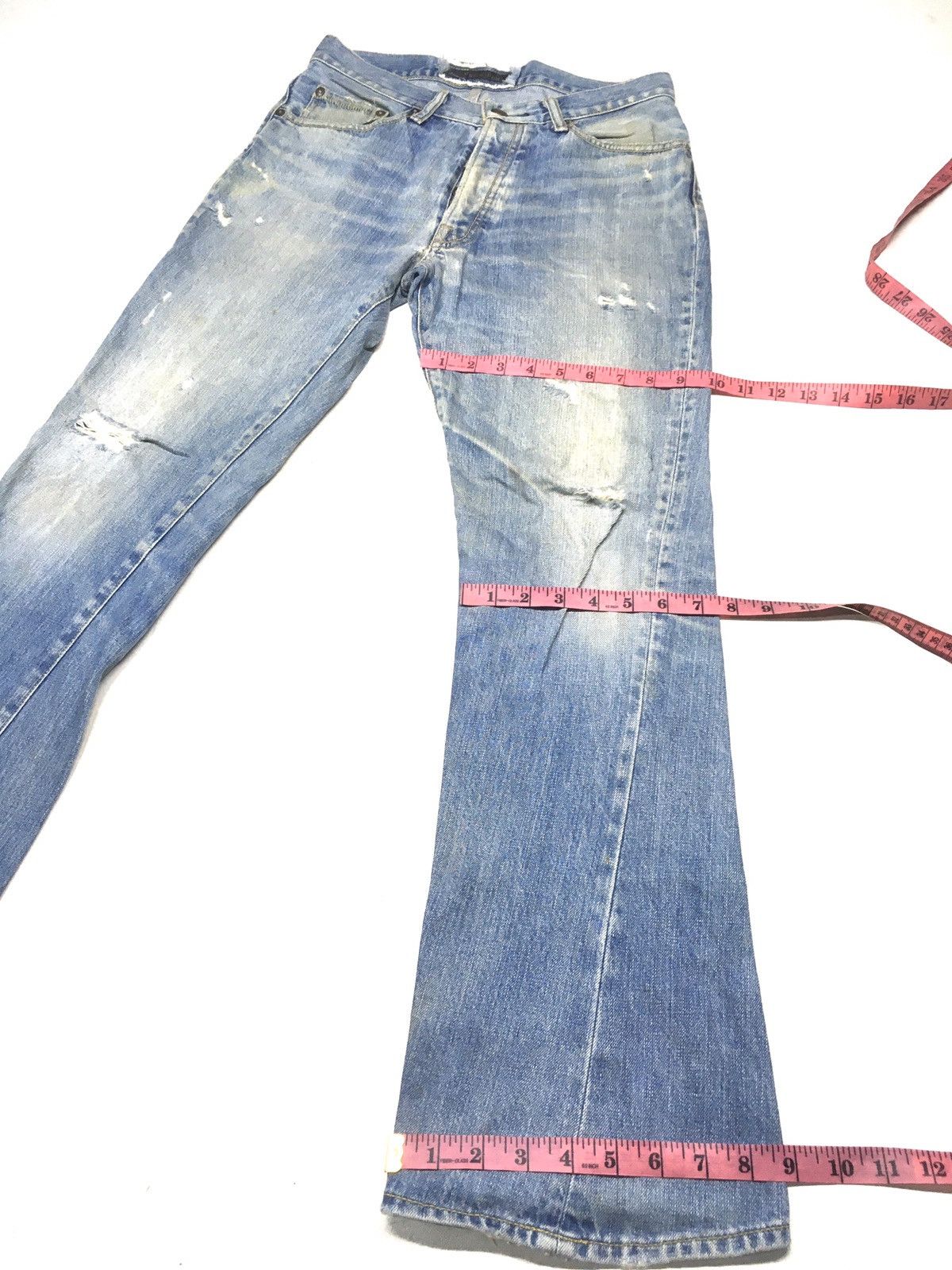 Japanese Brand Surf rider distressed denim japan Size US 30 / EU 46 - 4 Thumbnail