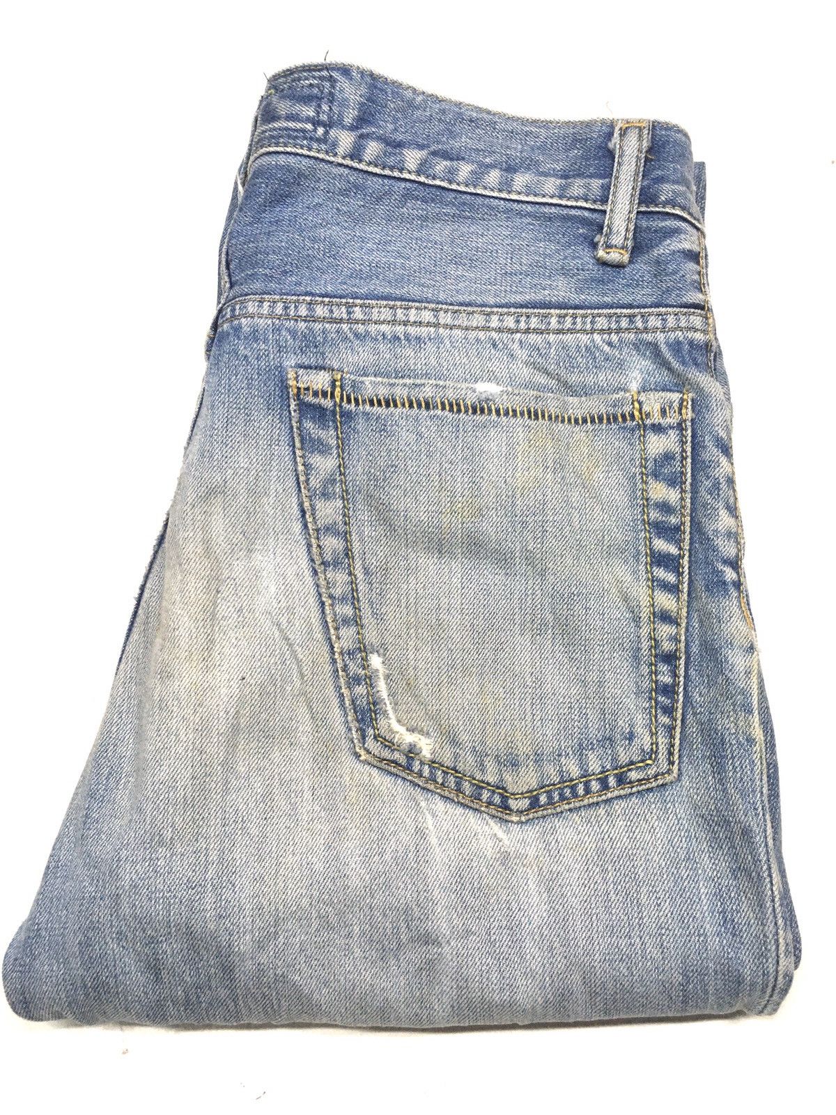 Japanese Brand Surf rider distressed denim japan Size US 30 / EU 46 - 1 Thumbnail