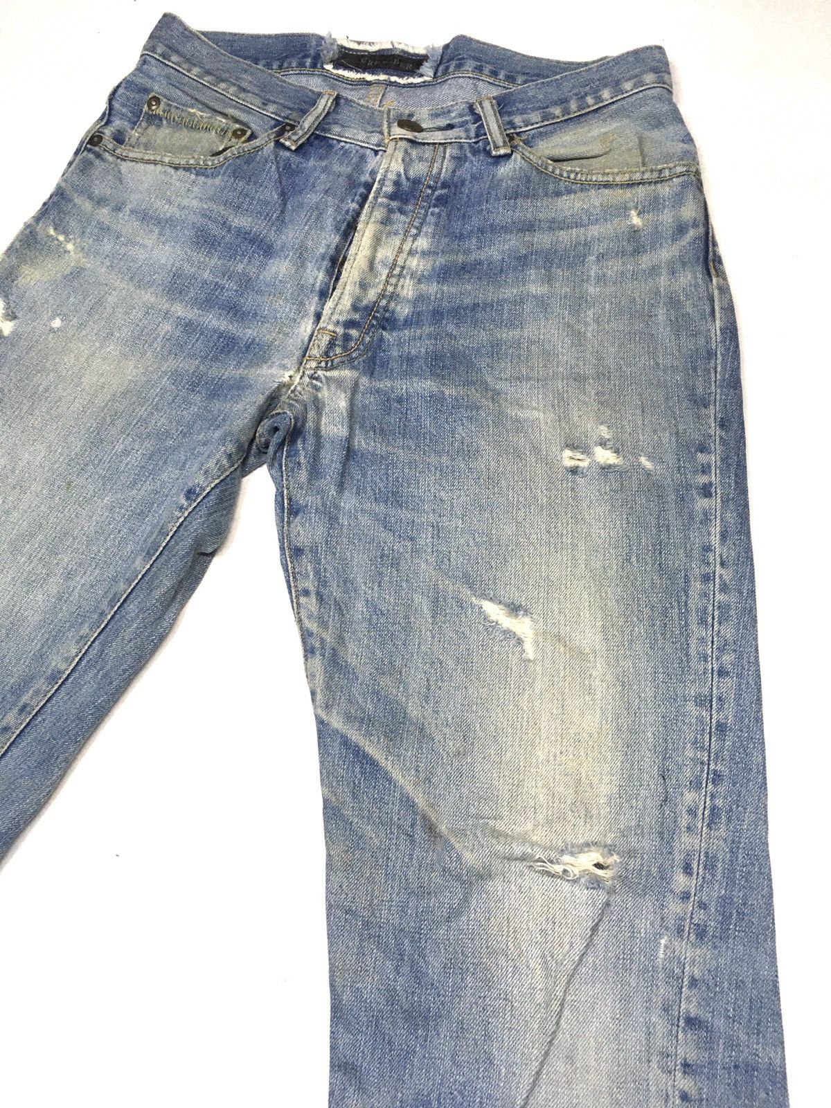 Japanese Brand Surf rider distressed denim japan Size US 30 / EU 46 - 10 Thumbnail