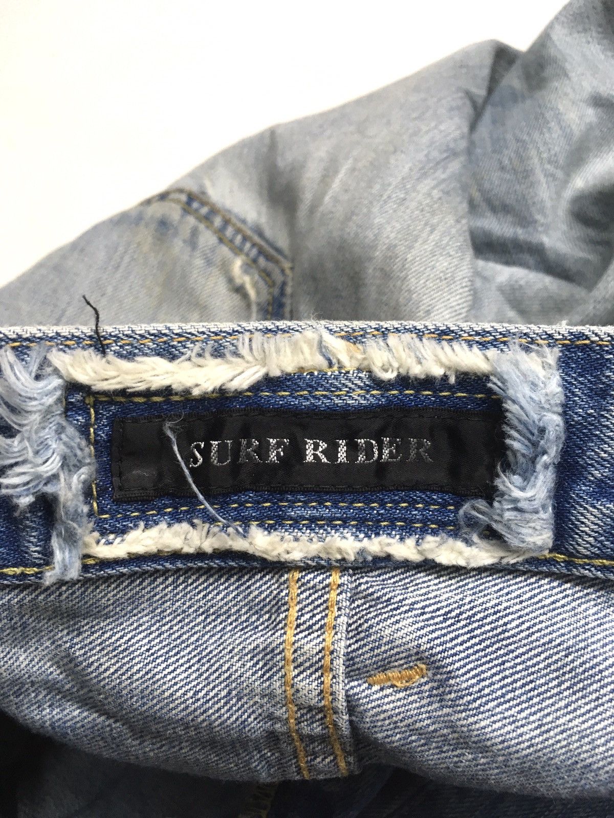 Japanese Brand Surf rider distressed denim japan Size US 30 / EU 46 - 17 Thumbnail