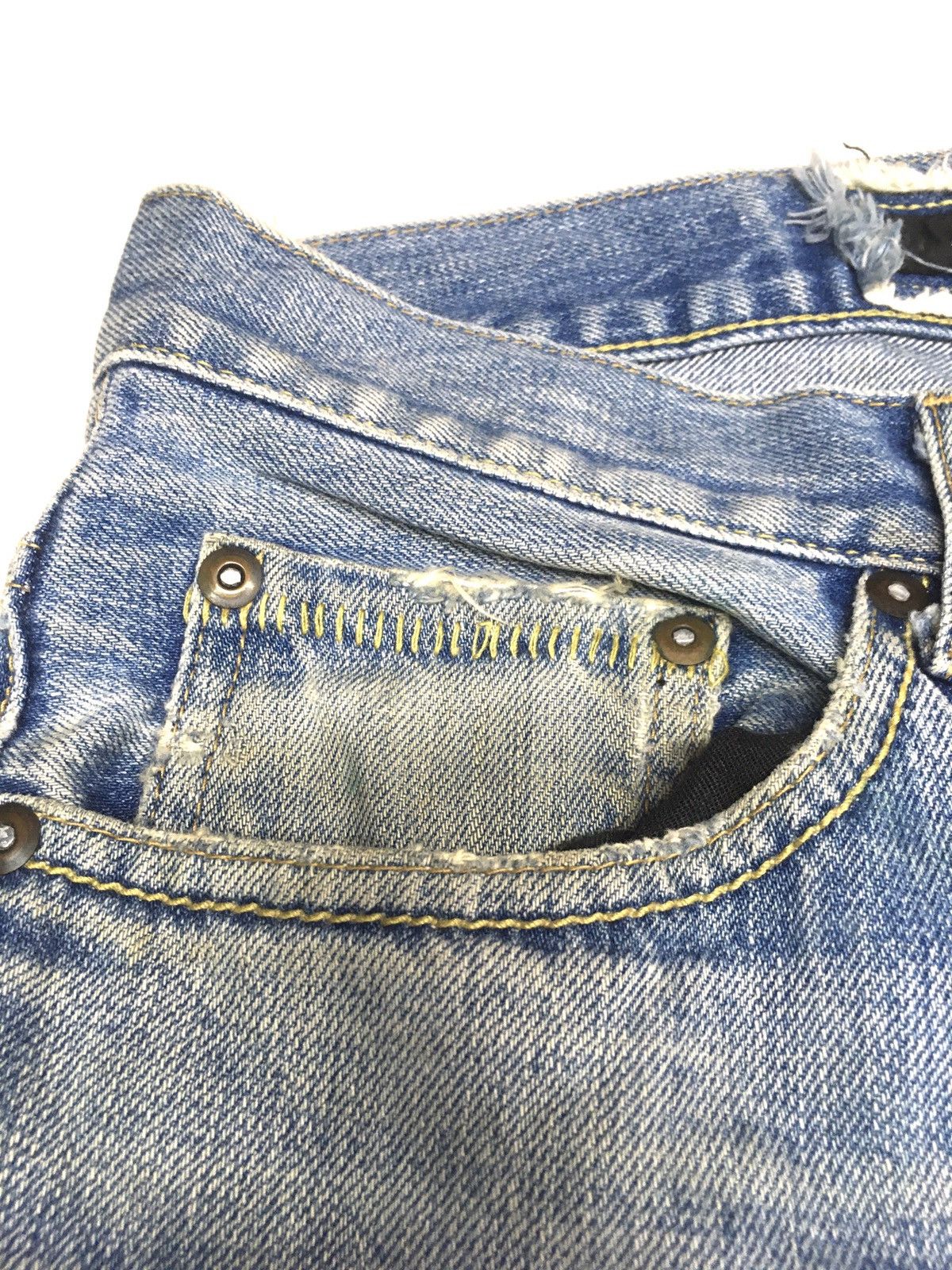 Japanese Brand Surf rider distressed denim japan Size US 30 / EU 46 - 14 Thumbnail
