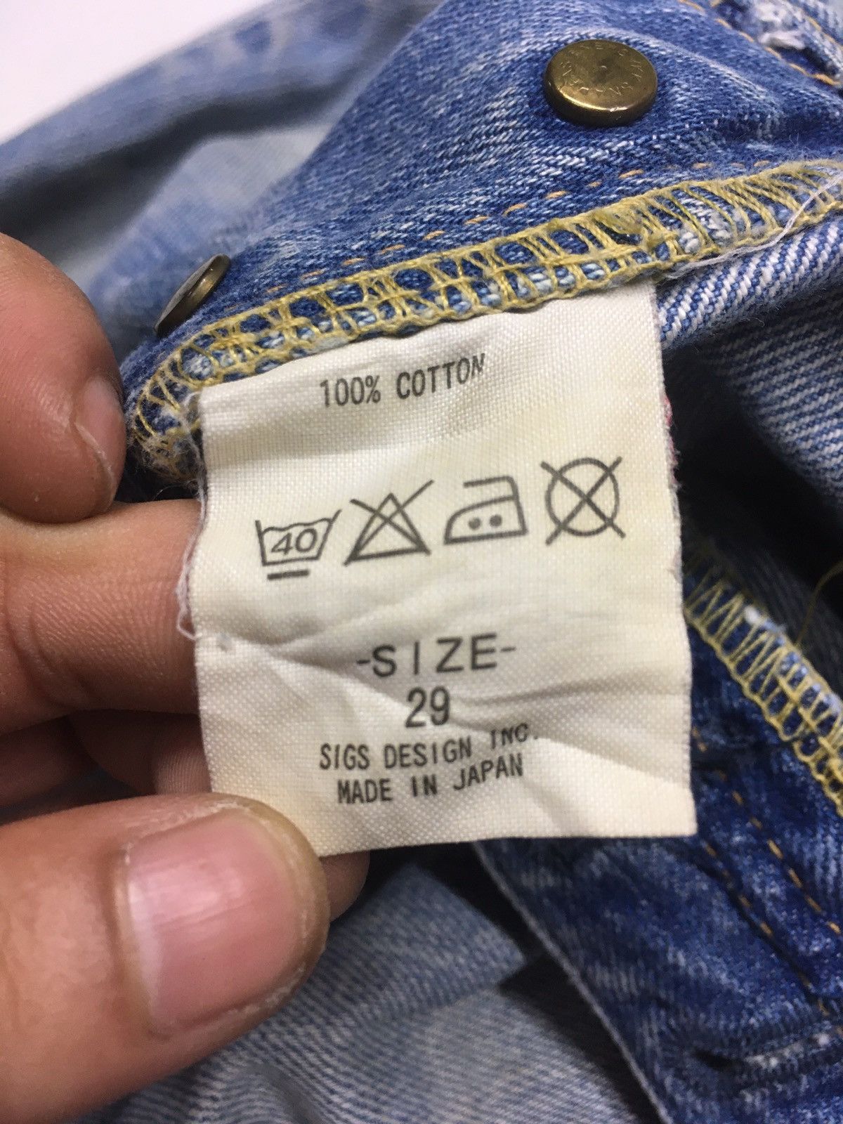 Japanese Brand Surf rider distressed denim japan Size US 30 / EU 46 - 15 Thumbnail
