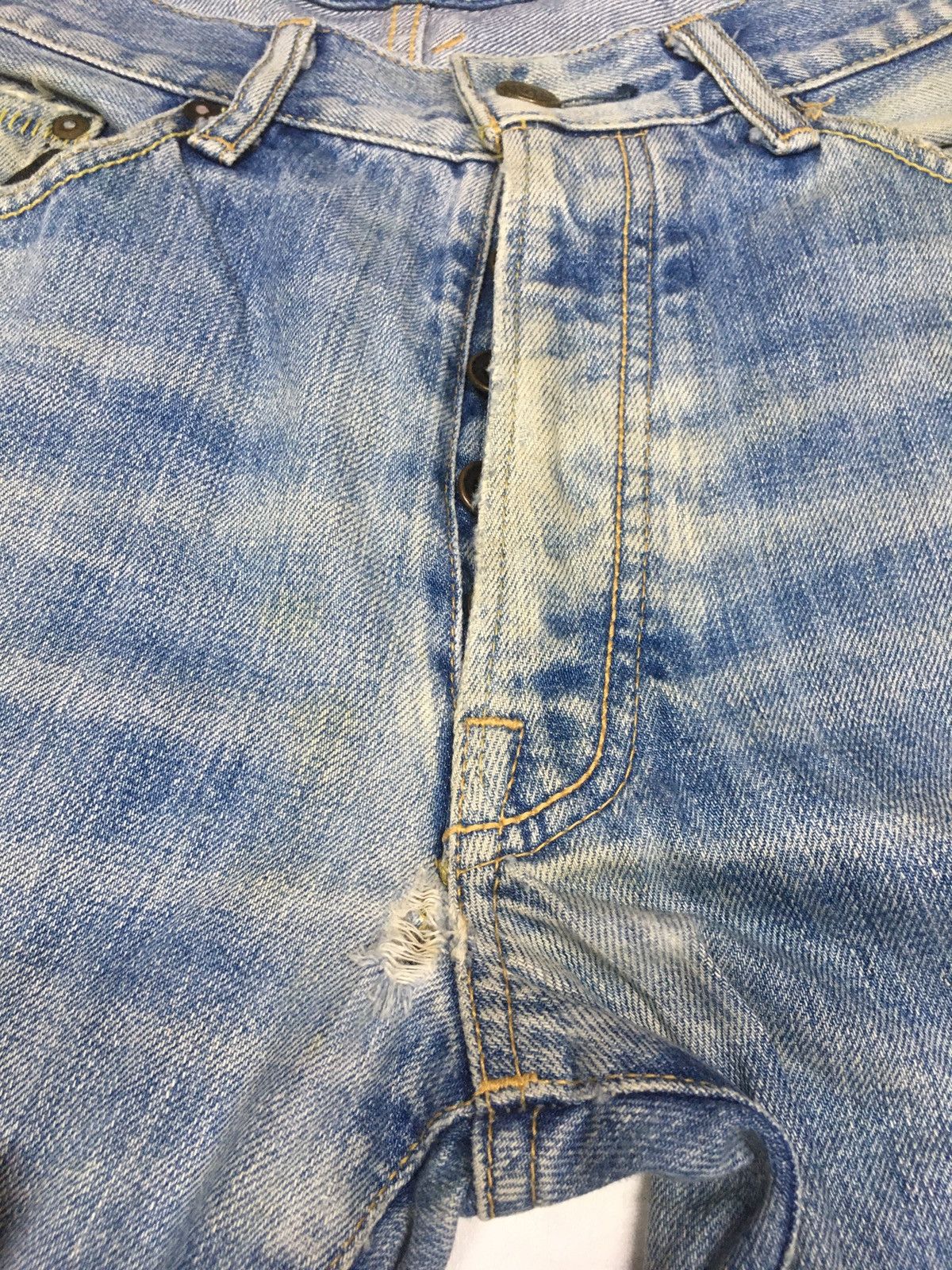 Japanese Brand Surf rider distressed denim japan Size US 30 / EU 46 - 12 Thumbnail