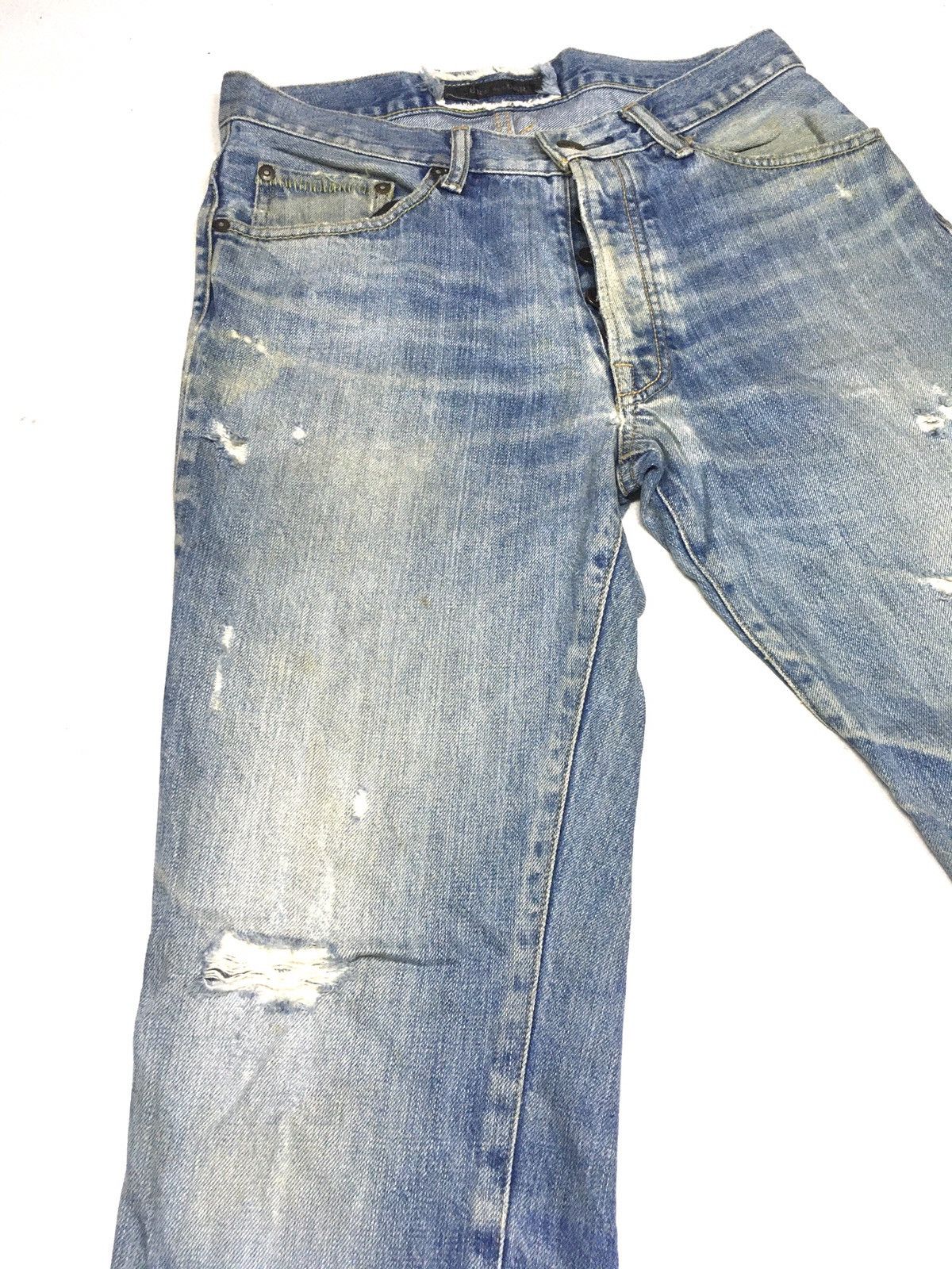 Japanese Brand Surf rider distressed denim japan Size US 30 / EU 46 - 11 Thumbnail