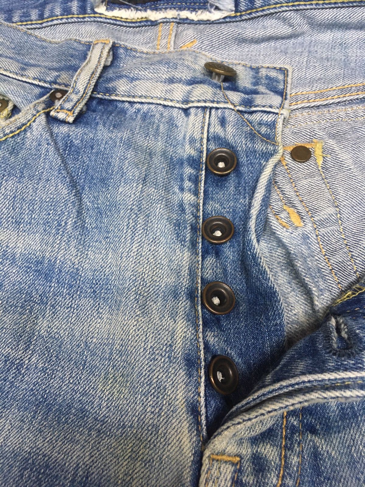 Japanese Brand Surf rider distressed denim japan Size US 30 / EU 46 - 13 Thumbnail