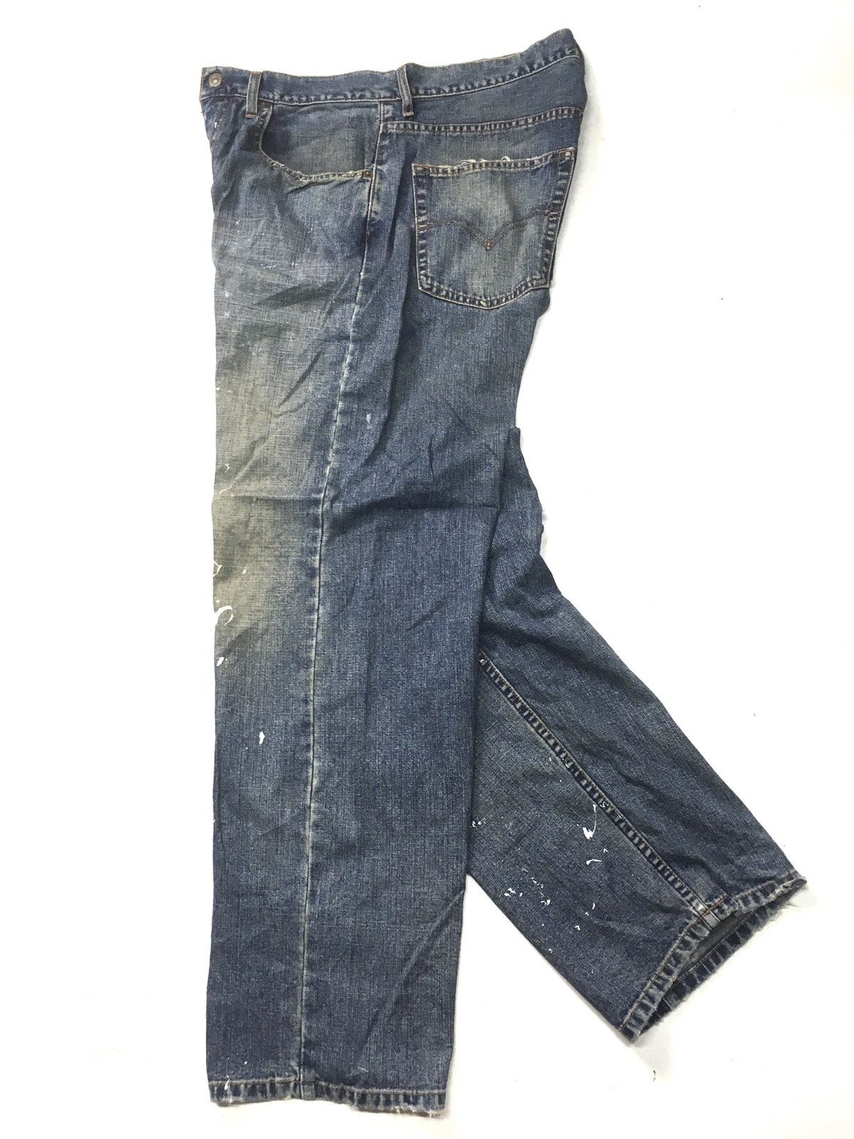 Levi's × Vintage Vintage 90s Levi’s 669 paint splatter distressed denim Size US 33 - 7 Thumbnail