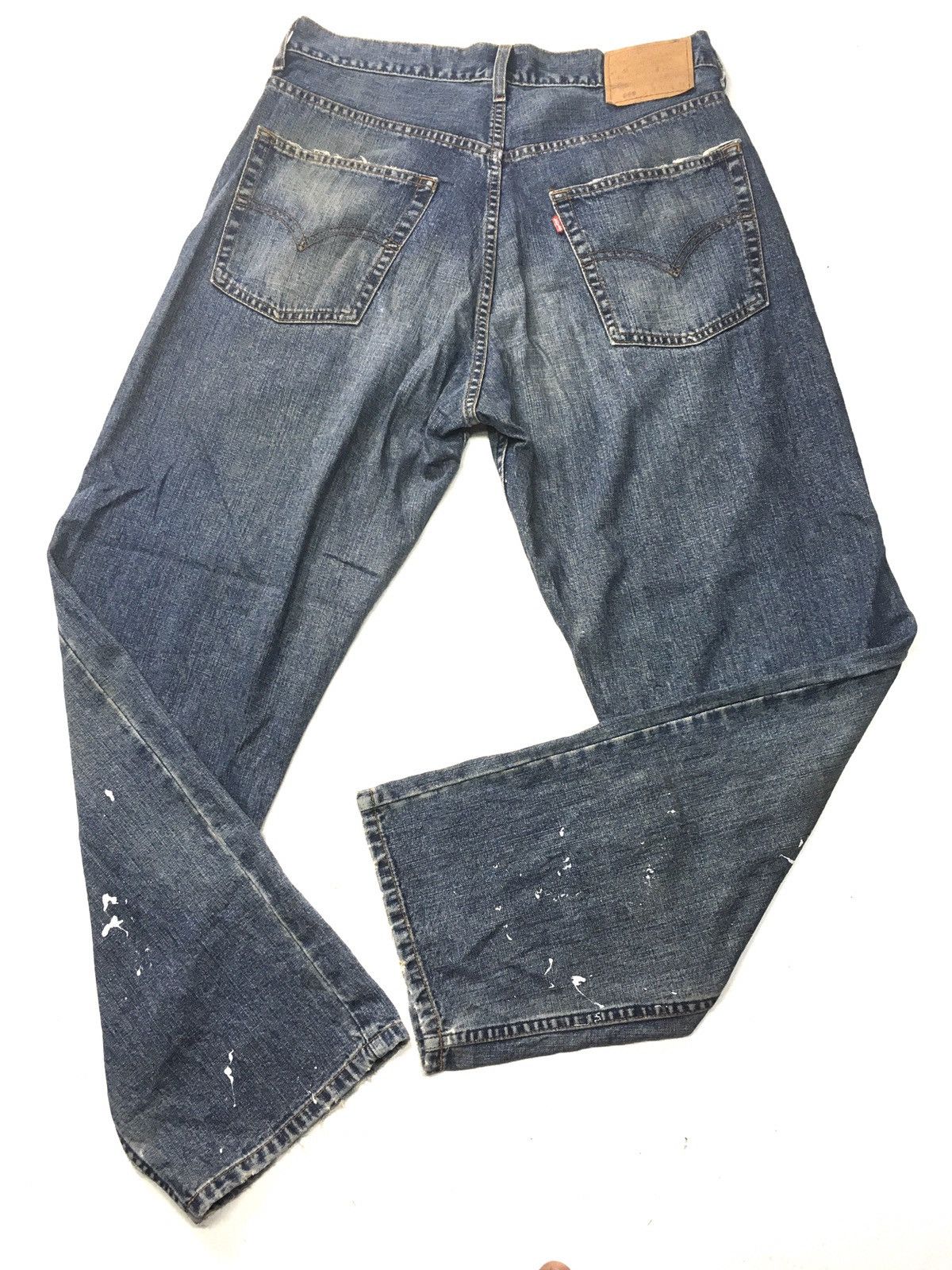 Levi's × Vintage Vintage 90s Levi’s 669 paint splatter distressed denim Size US 33 - 5 Thumbnail