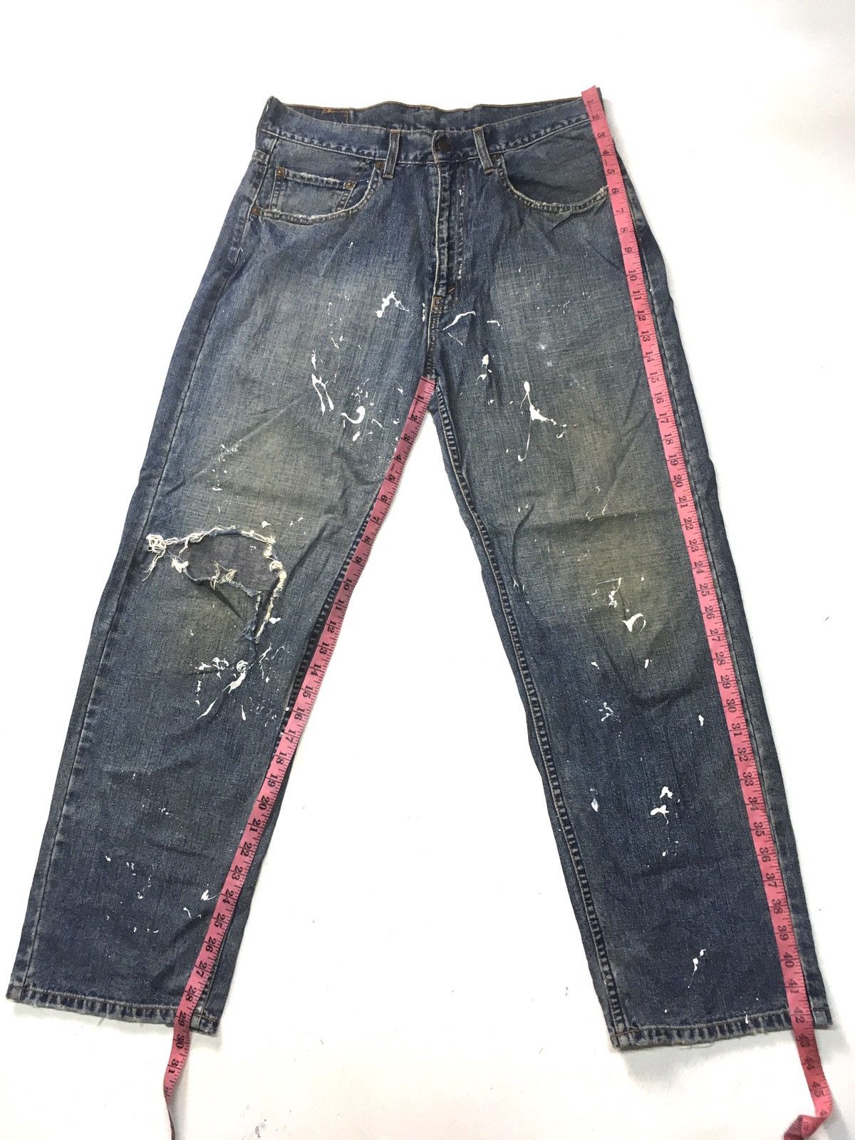 Levi's × Vintage Vintage 90s Levi’s 669 paint splatter distressed denim Size US 33 - 2 Thumbnail