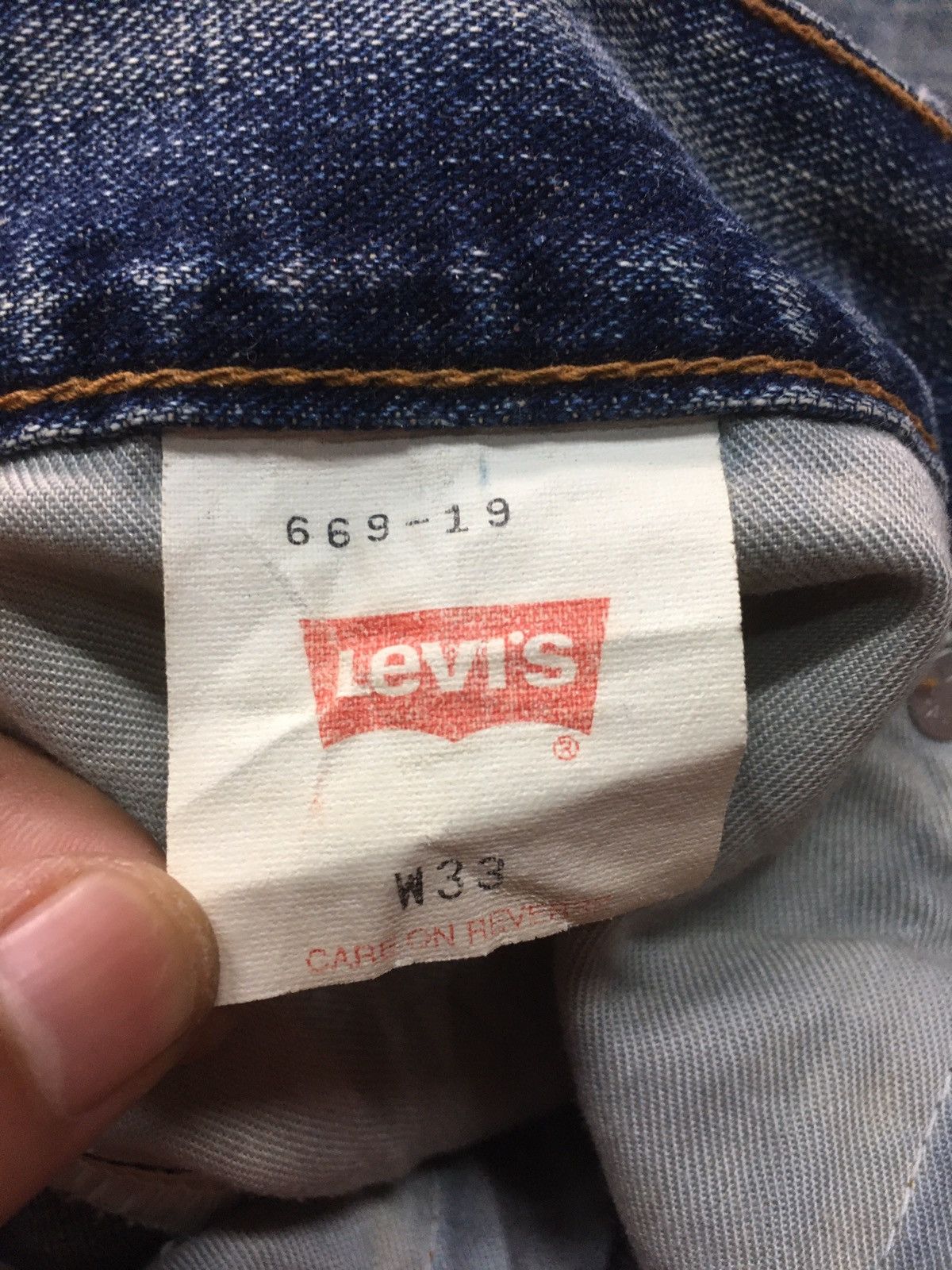 Levi's × Vintage Vintage 90s Levi’s 669 paint splatter distressed denim Size US 33 - 12 Thumbnail