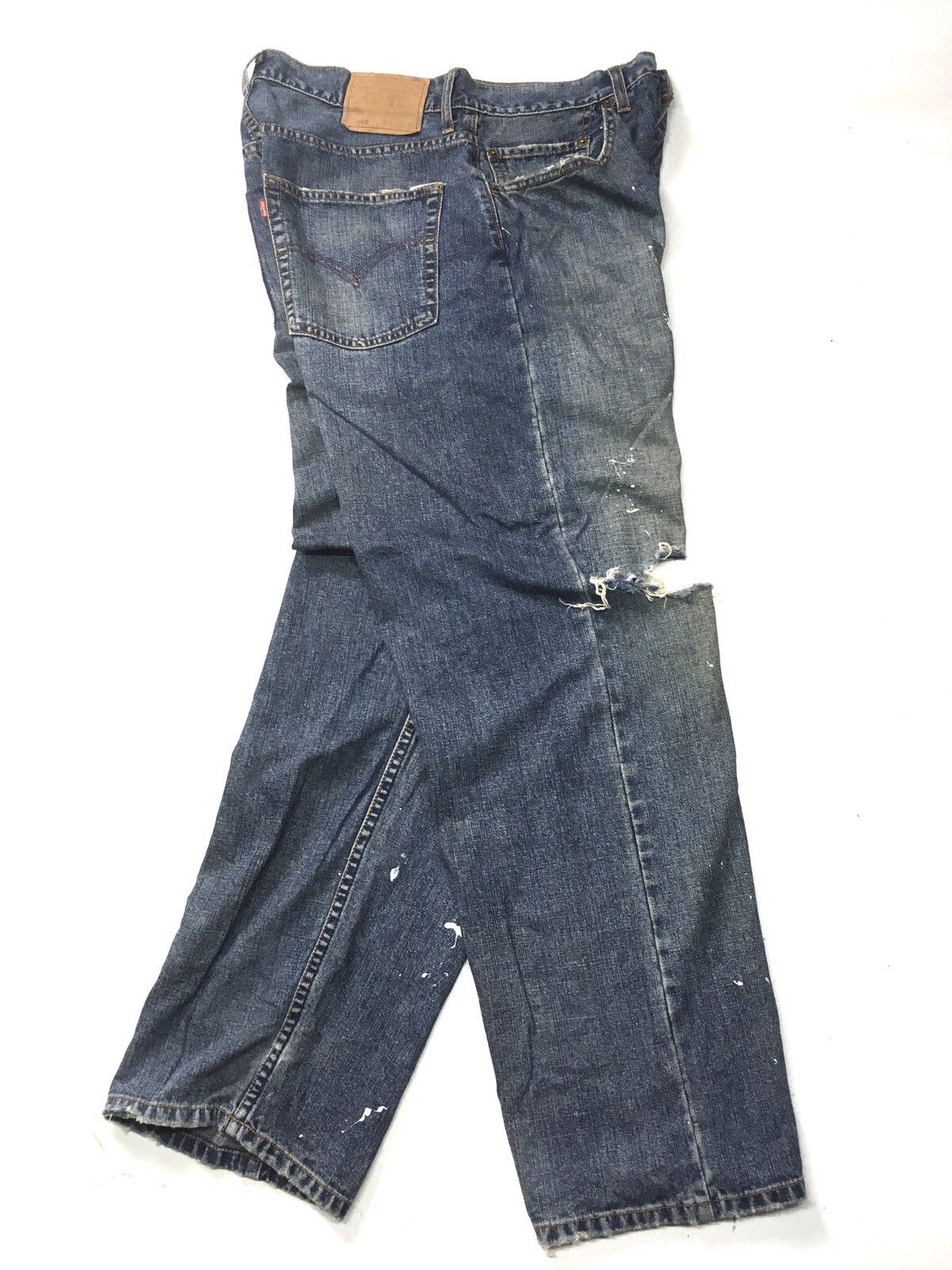 Levi's × Vintage Vintage 90s Levi’s 669 paint splatter distressed denim Size US 33 - 6 Thumbnail