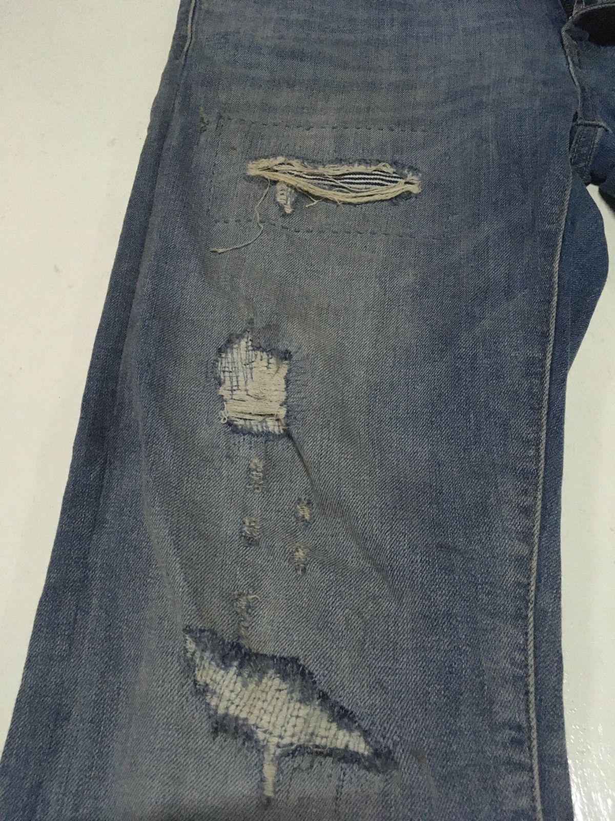 Uniqlo × Vintage Vintage Uniqlo distressed jeans Size US 33 - 10 Thumbnail