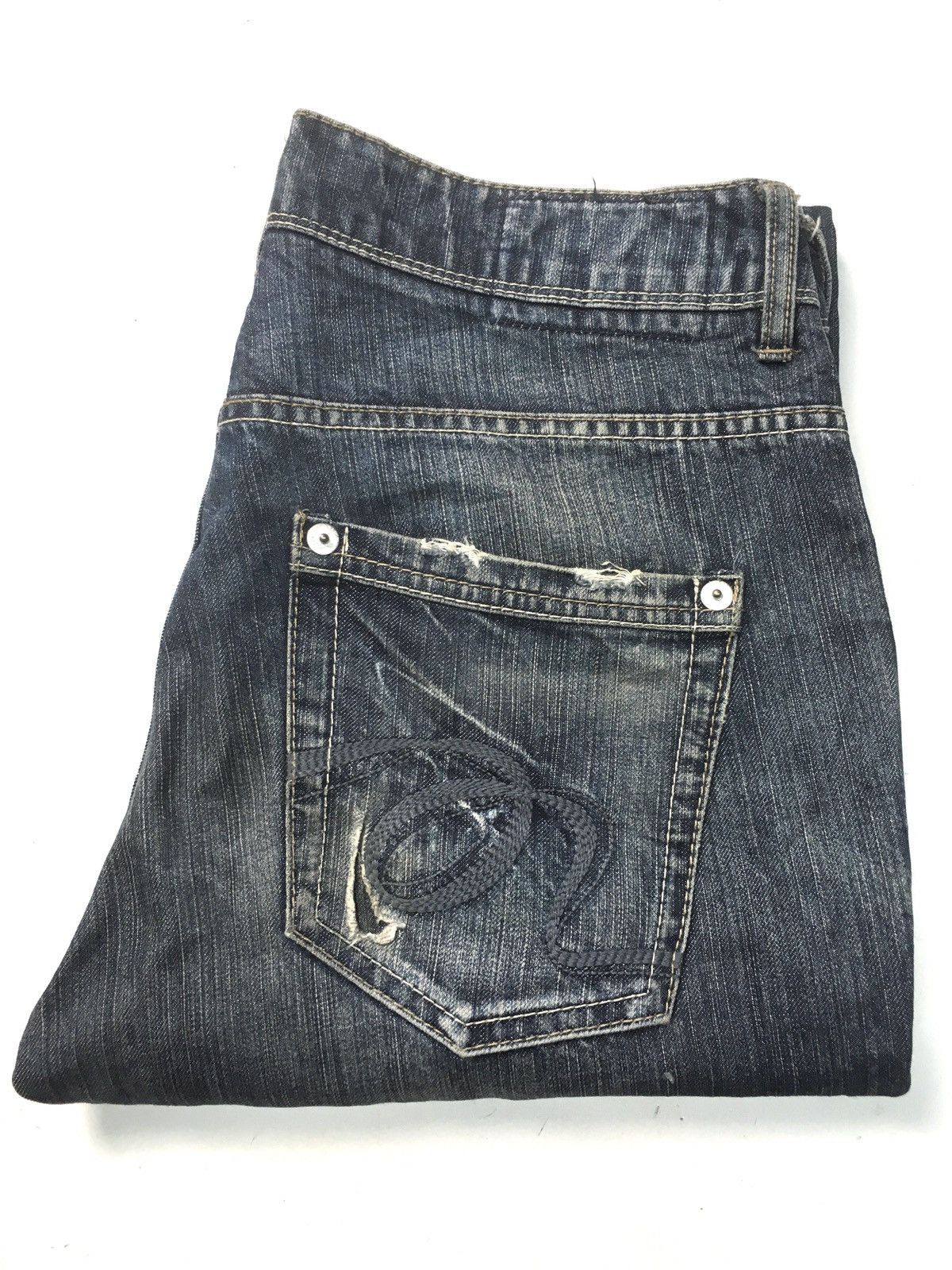 Japanese Brand × Vintage Rush/hour guaranteed durability distressed denim japan Size US 33 - 1 Thumbnail