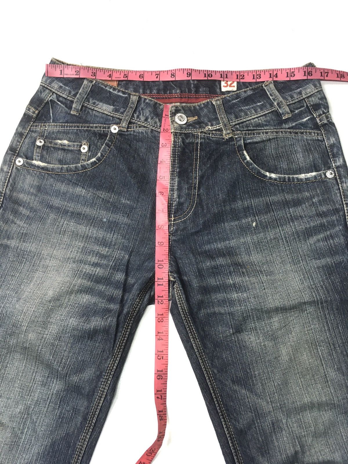 Japanese Brand × Vintage Rush/hour guaranteed durability distressed denim japan Size US 33 - 3 Thumbnail