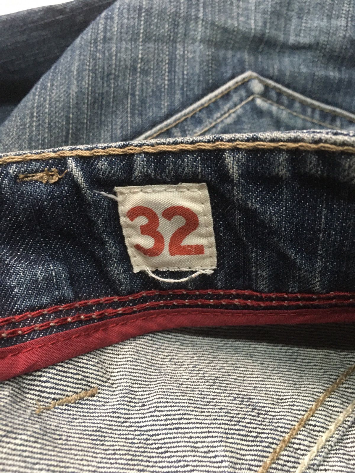 Japanese Brand × Vintage Rush/hour guaranteed durability distressed denim japan Size US 33 - 13 Thumbnail