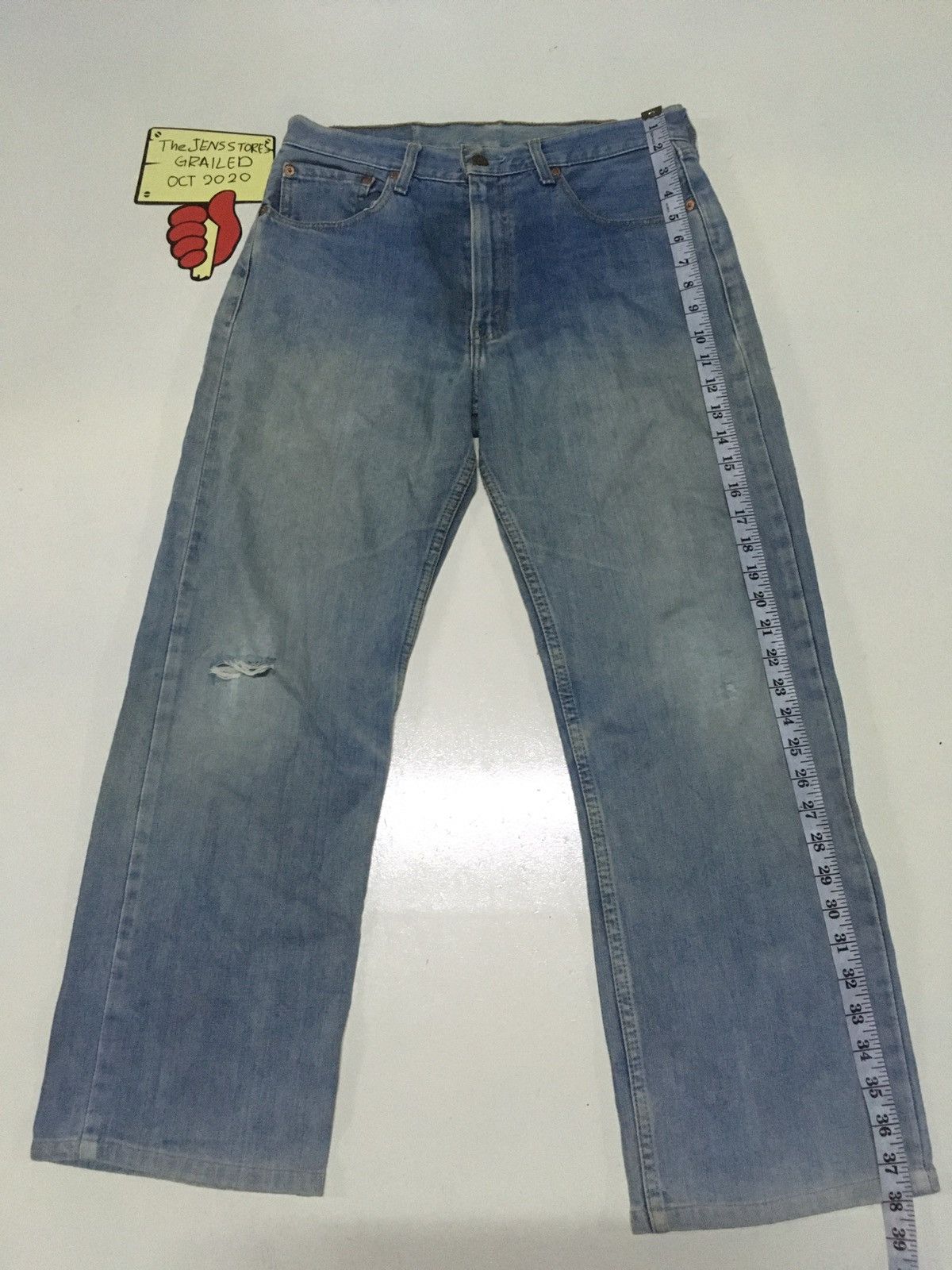 Levi's Vintage Clothing Vintage 80s Levi’s 512 blue wash distressed denim Size US 32 / EU 48 - 2 Thumbnail