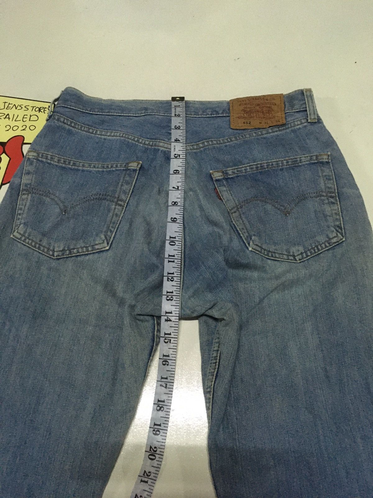 Levi's Vintage Clothing Vintage 80s Levi’s 512 blue wash distressed denim Size US 32 / EU 48 - 6 Thumbnail