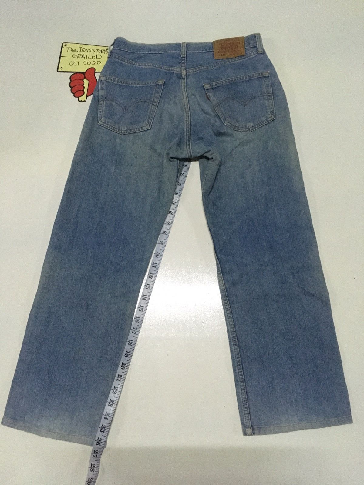 Levi's Vintage Clothing Vintage 80s Levi’s 512 blue wash distressed denim Size US 32 / EU 48 - 3 Thumbnail