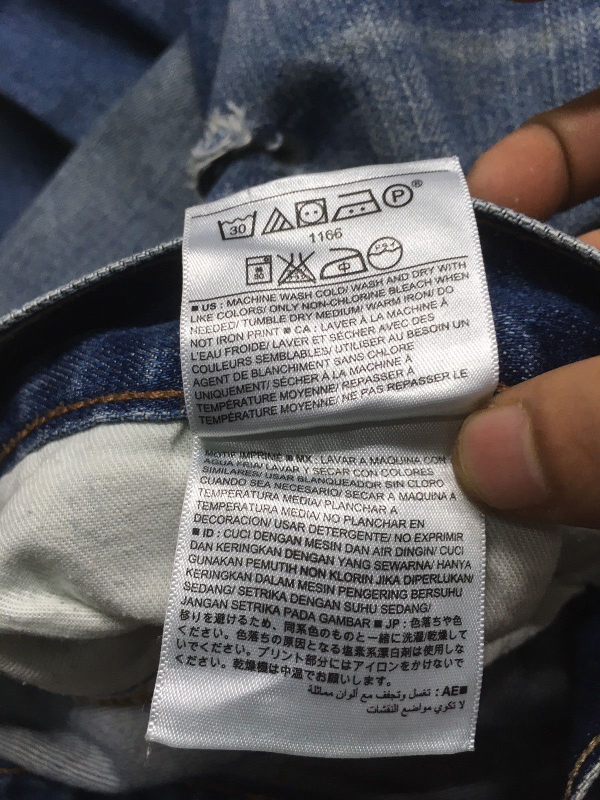 Old Navy × Vintage Vintage old navy distressed denim Size US 32 / EU 48 - 13 Thumbnail
