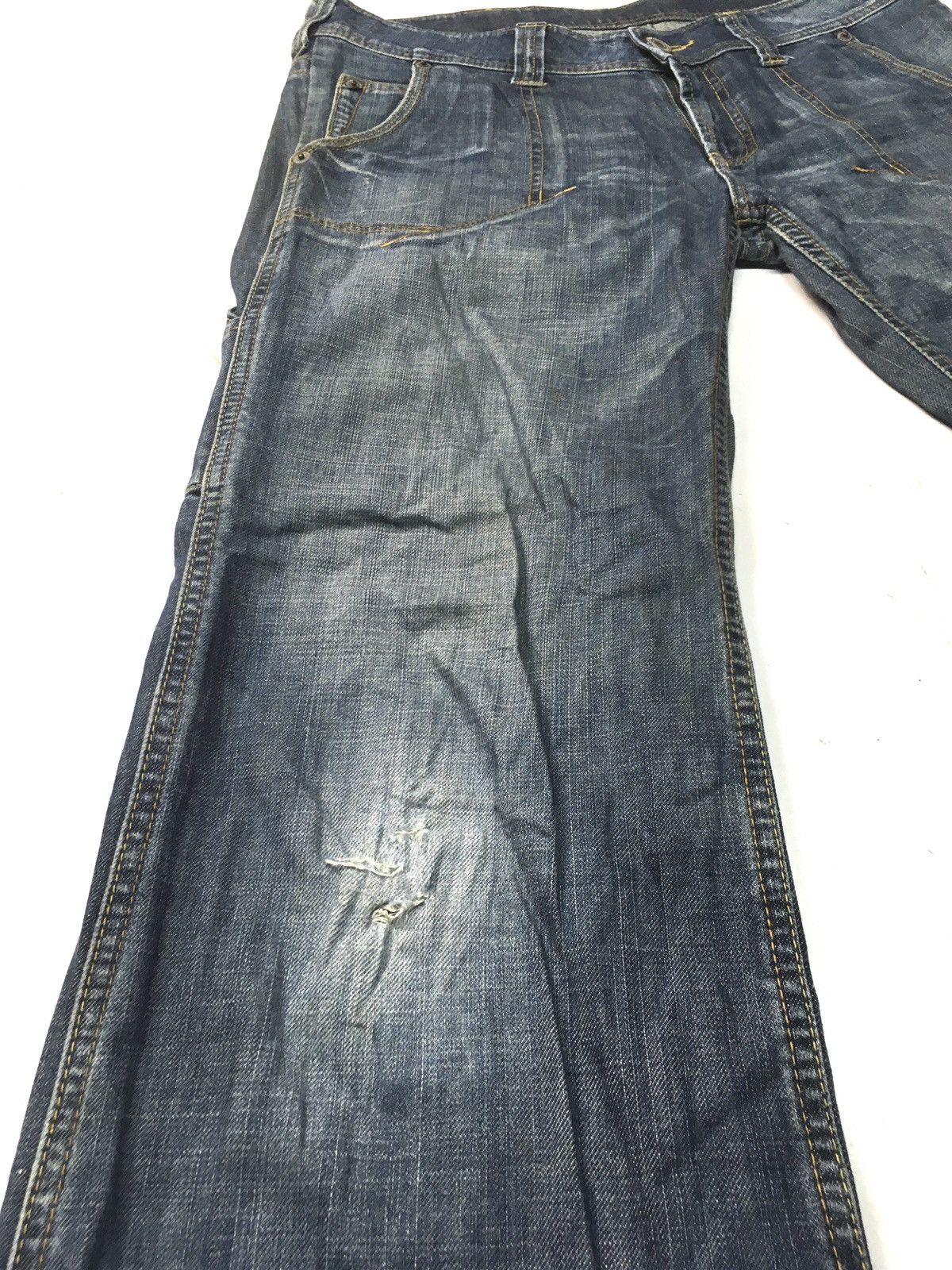 Japanese Brand × Vintage Vintage flare carpenter workwear distressed denim japan Size US 34 / EU 50 - 14 Thumbnail