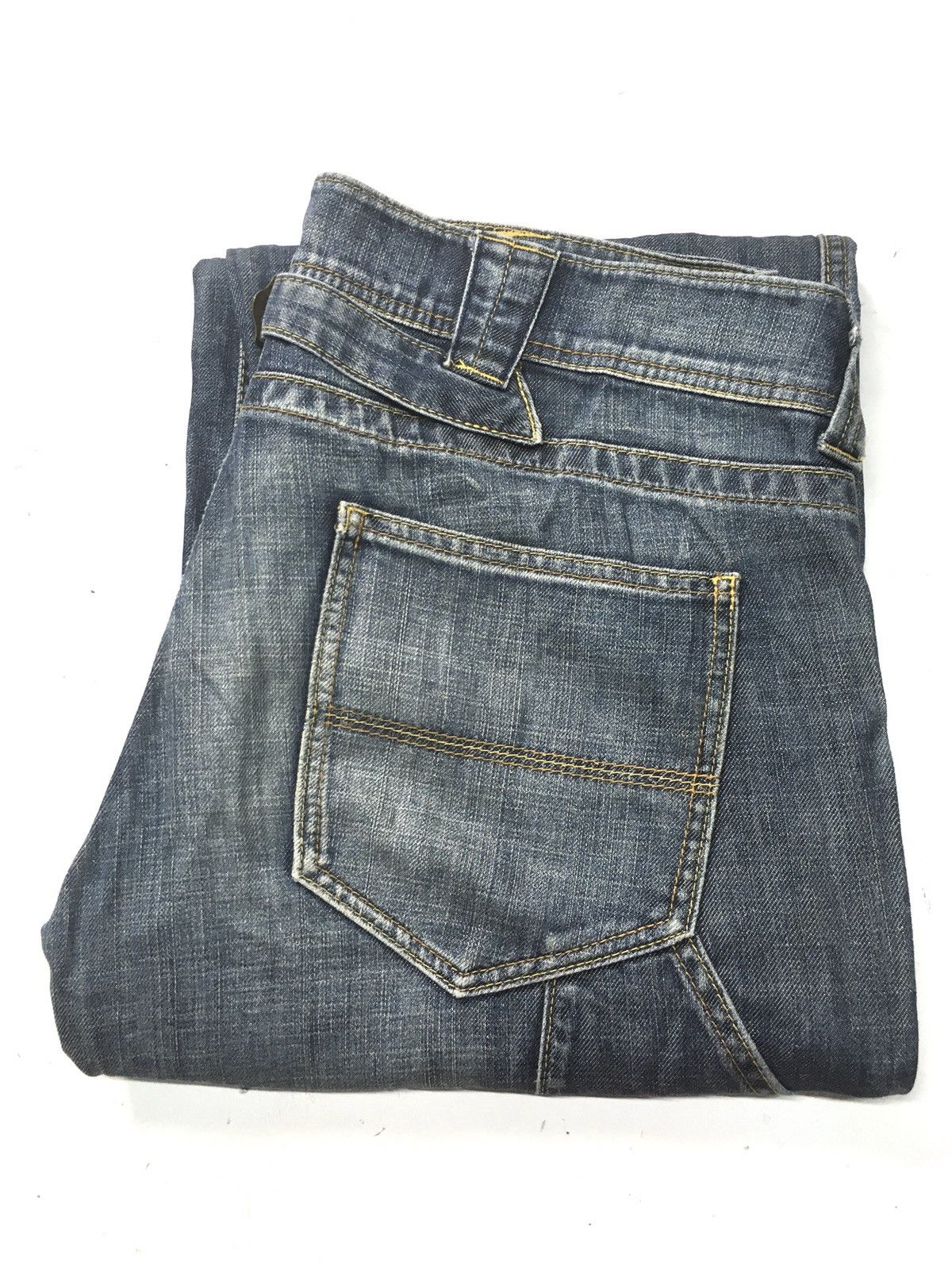 Japanese Brand × Vintage Vintage flare carpenter workwear distressed denim japan Size US 34 / EU 50 - 1 Thumbnail