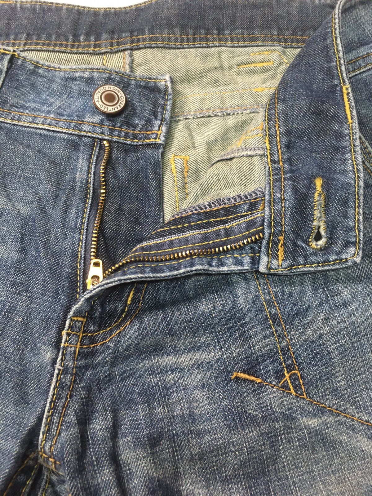 Japanese Brand × Vintage Vintage flare carpenter workwear distressed denim japan Size US 34 / EU 50 - 9 Thumbnail