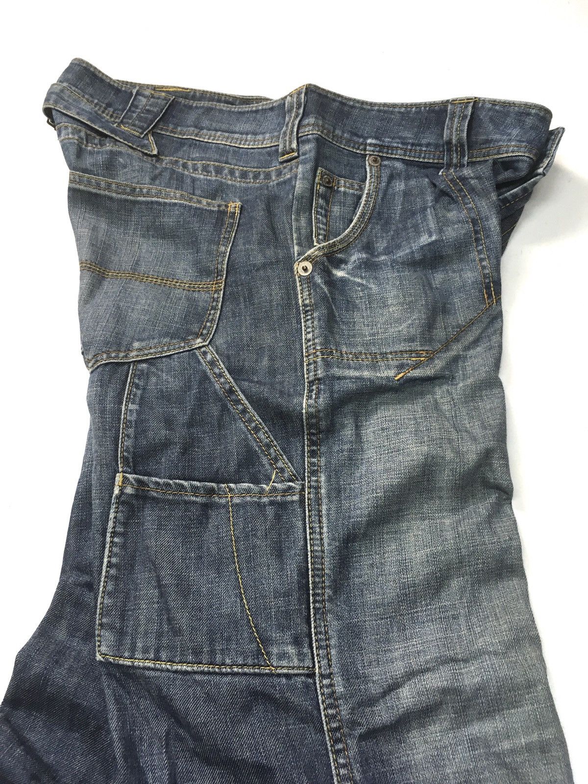 Japanese Brand × Vintage Vintage flare carpenter workwear distressed denim japan Size US 34 / EU 50 - 11 Thumbnail