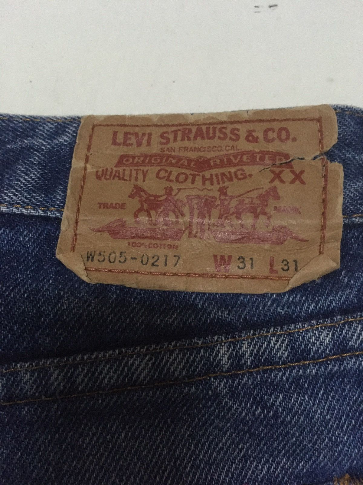 Levi's × Vintage Vintage 90s Levi’s lot w505-0217 distresses jeans Size US 28 / EU 44 - 11 Thumbnail