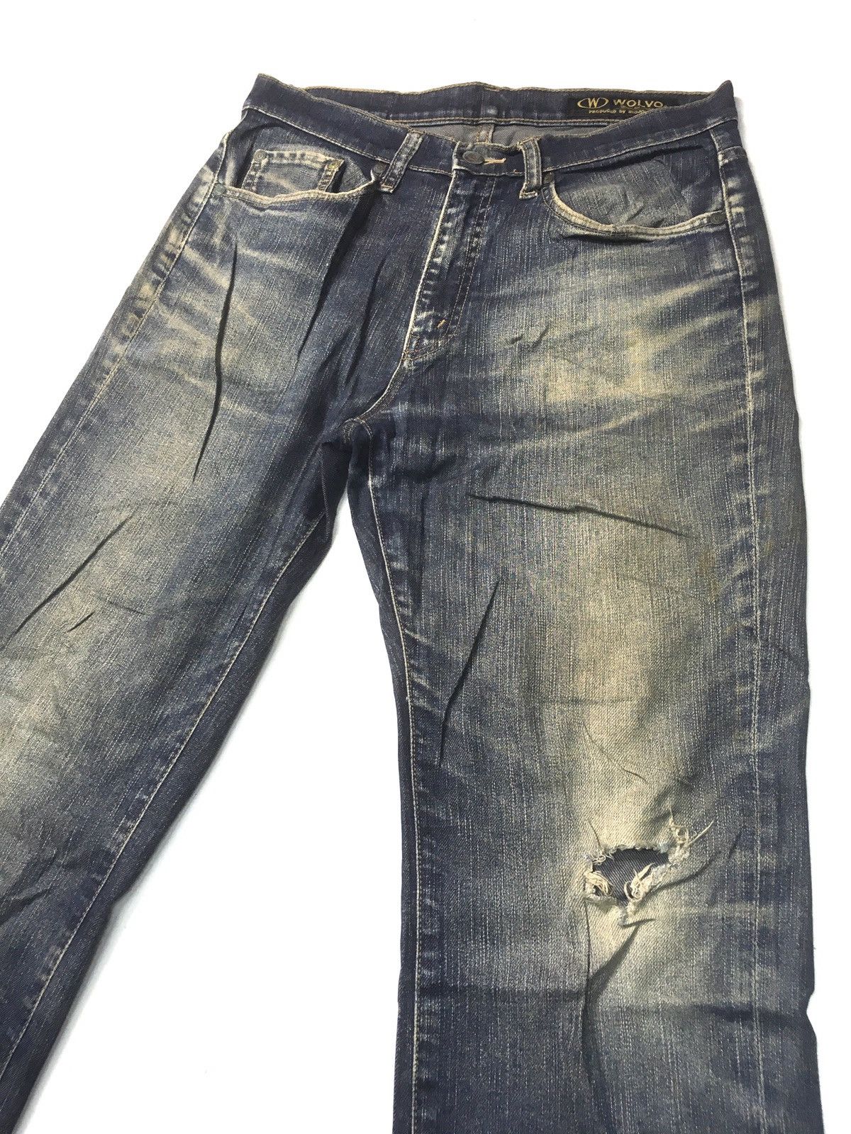 Big John × Vintage vintage Wolvo, produced by big John distressed denim japan Size US 30 / EU 46 - 10 Thumbnail