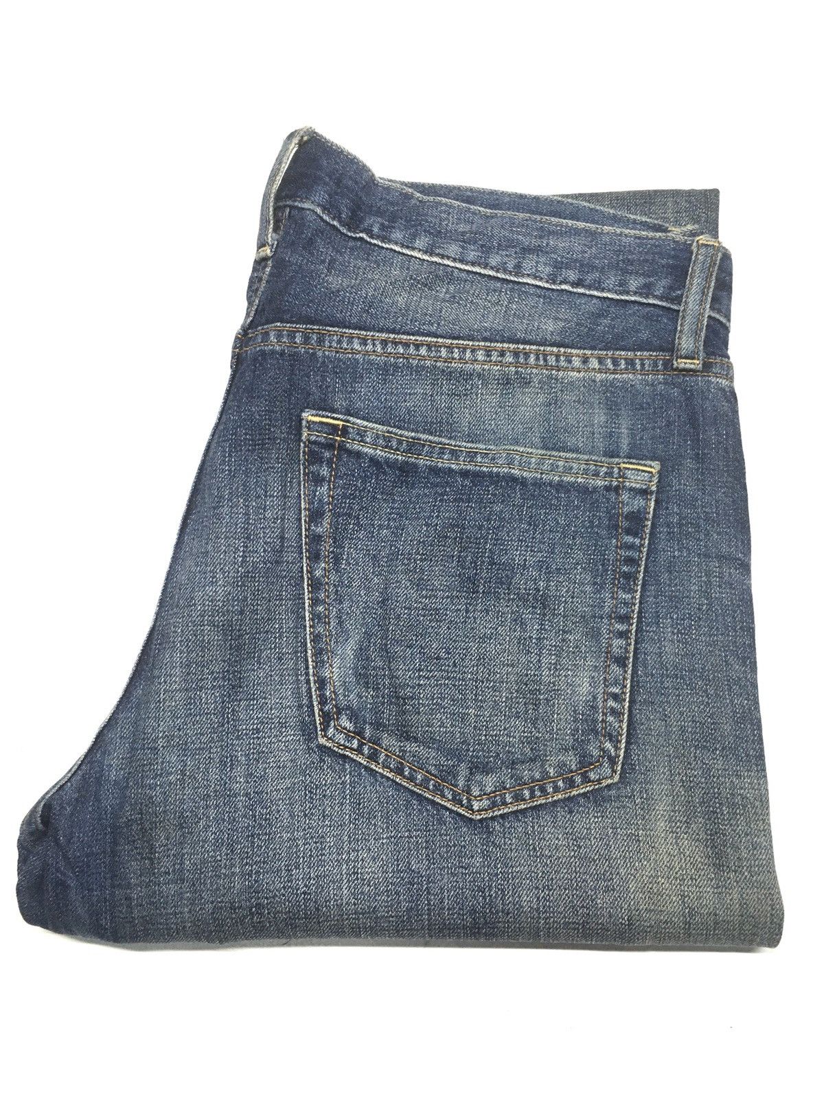Japanese Brand × Uniqlo Vintage uniqlo distressed selvage denim Size US 33 - 1 Thumbnail
