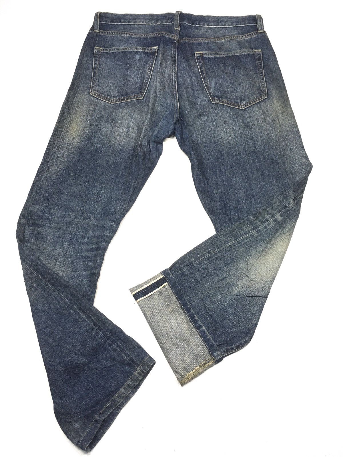 Japanese Brand × Uniqlo Vintage uniqlo distressed selvage denim Size US 33 - 8 Thumbnail