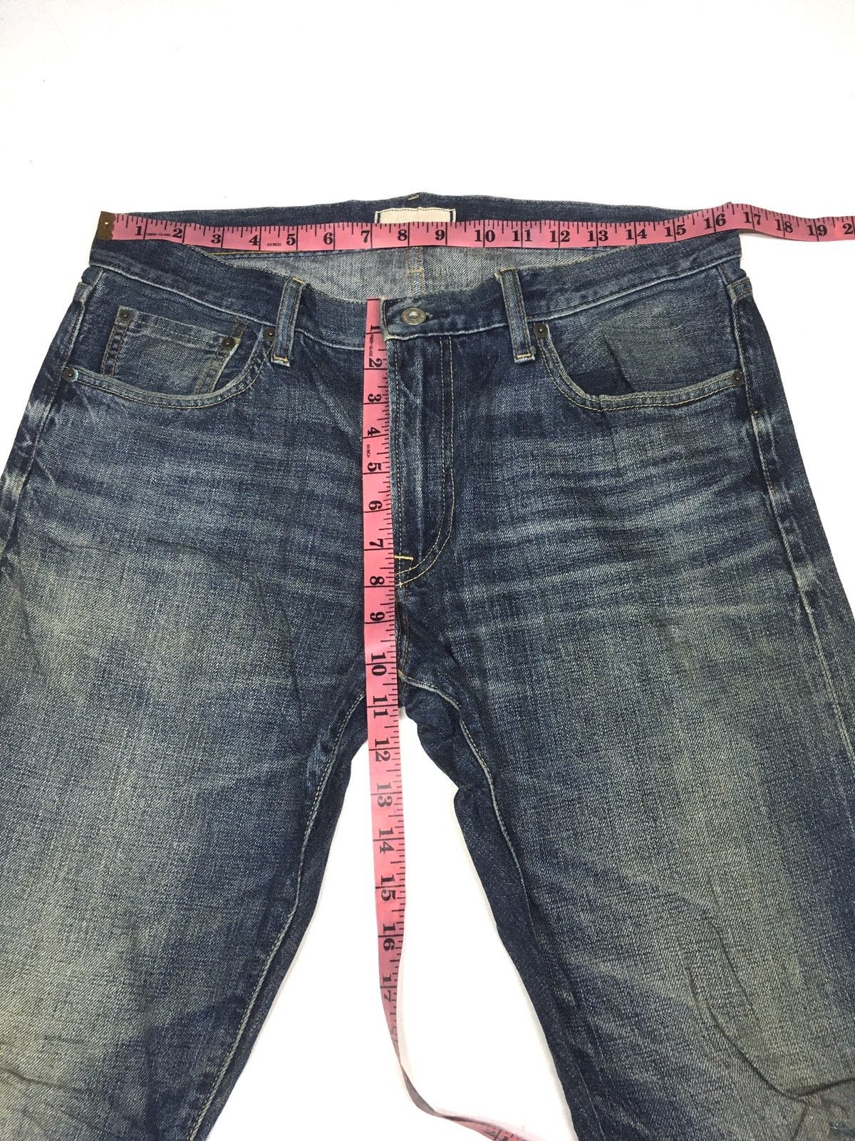 Japanese Brand × Uniqlo Vintage uniqlo distressed selvage denim Size US 33 - 3 Thumbnail