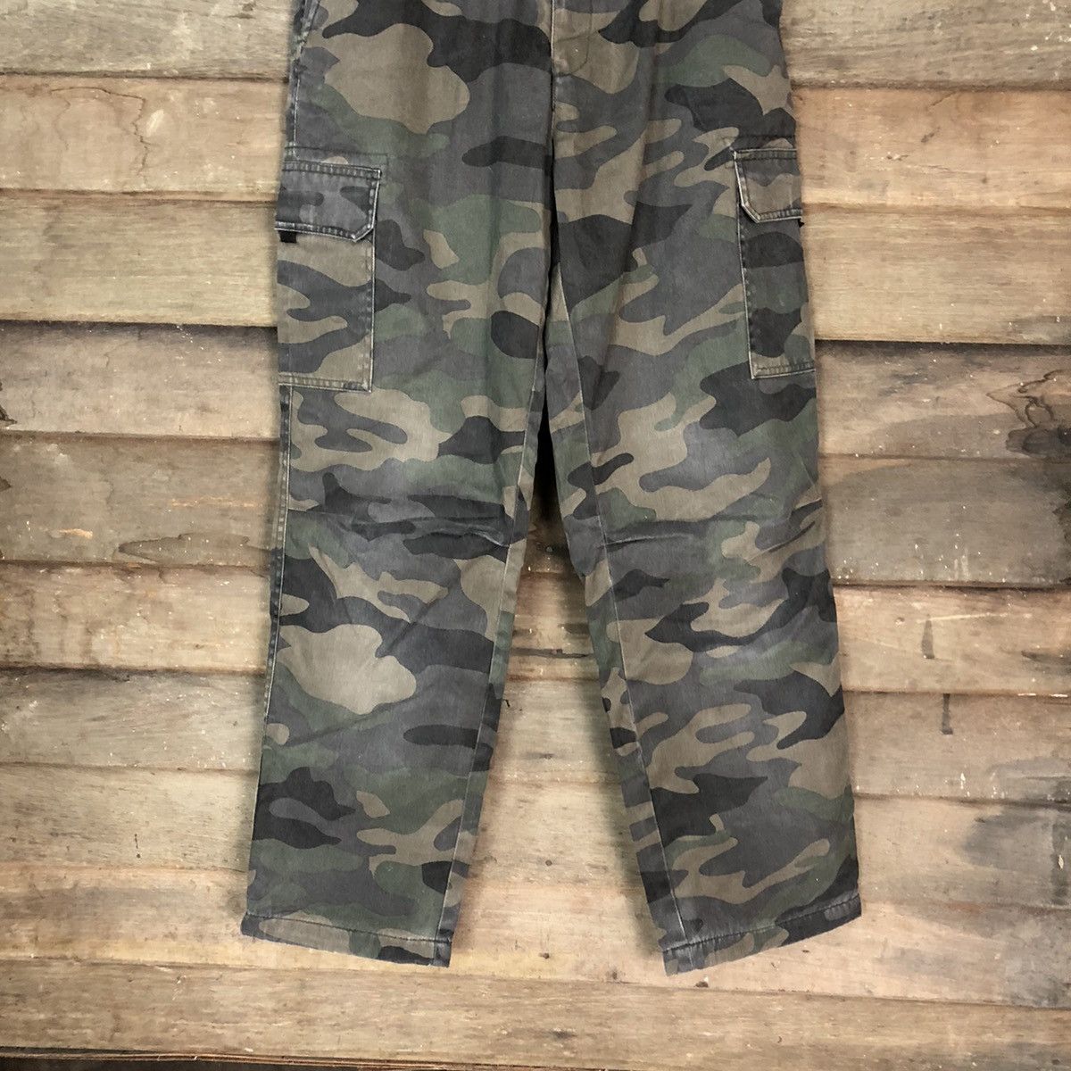 Japanese Brand DL Military Army Green Cargo Multipocket Pants #1464 Size US 30 / EU 46 - 3 Thumbnail