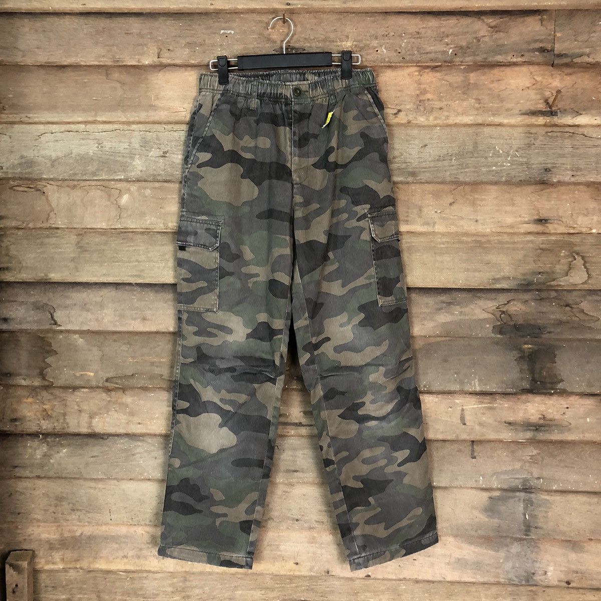 image of Military Army Green Cargo Multipocket Pants 1464 in Military Green, Men's (Size 33)