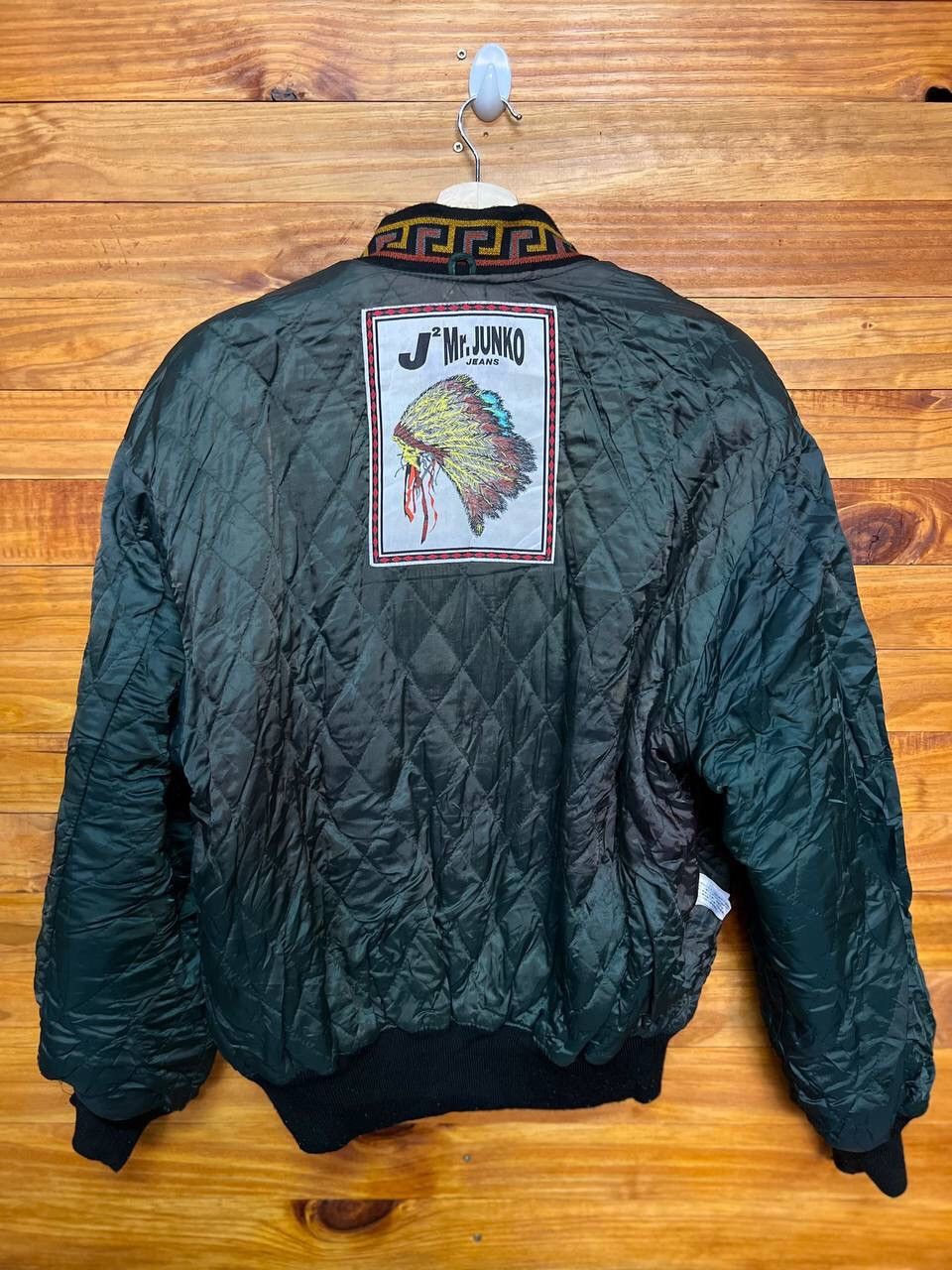 Mr. Junko × Vintage VINTAGE MR. JUNKO EMBROIDERED LEATHER VARSITY JACKET Size US L / EU 52-54 / 3 - 16 Thumbnail