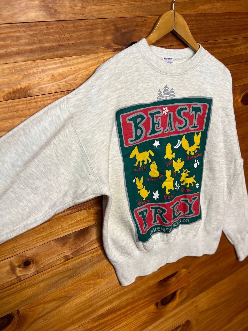 Japanese Brand VINTAGE BEAST PREY ADVENTURE HOKKAIDO SWEATSHIRT Size US M / EU 48-50 / 2 - 4 Thumbnail