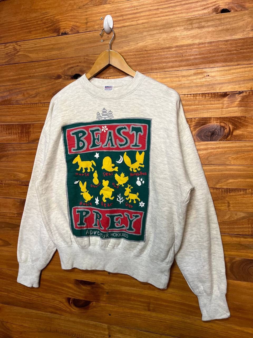 Japanese Brand VINTAGE BEAST PREY ADVENTURE HOKKAIDO SWEATSHIRT Size US M / EU 48-50 / 2 - 3 Thumbnail