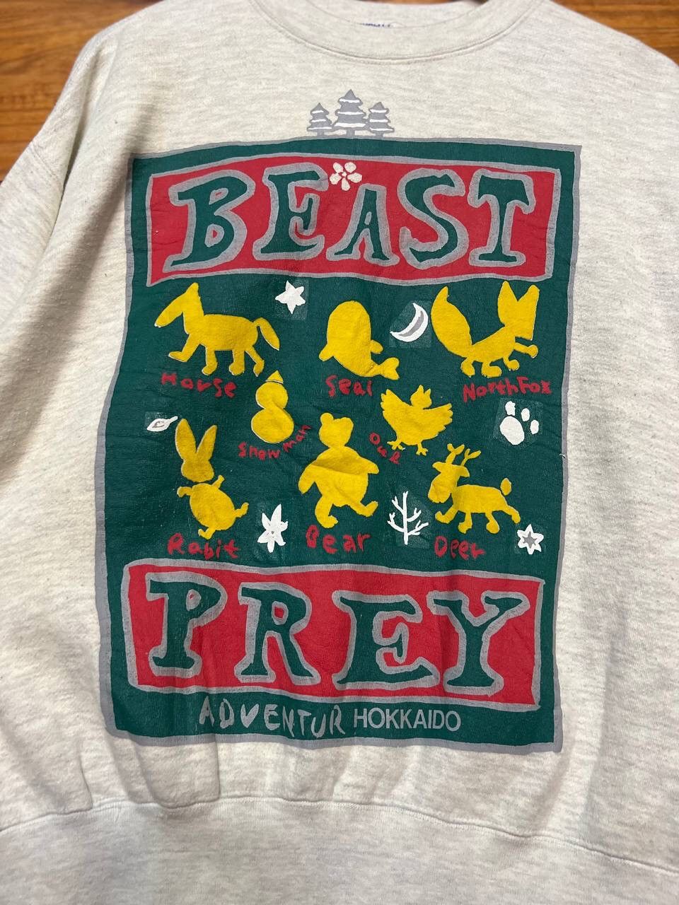 Japanese Brand VINTAGE BEAST PREY ADVENTURE HOKKAIDO SWEATSHIRT Size US M / EU 48-50 / 2 - 5 Thumbnail